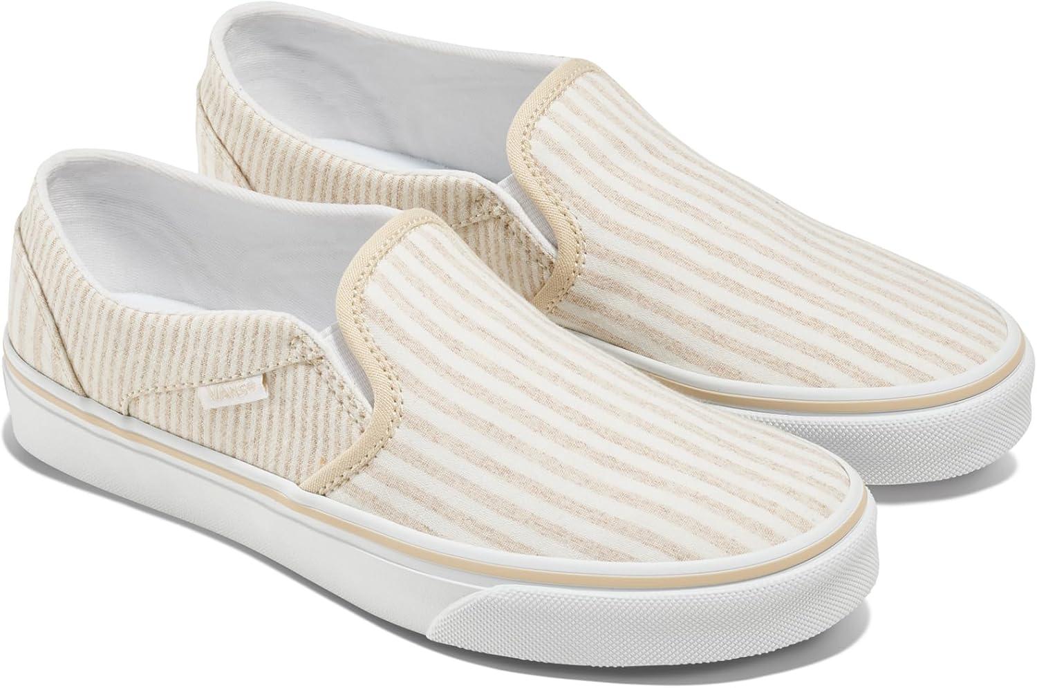imageVans Womens Asher Adult Low Top SneakersSummer Stripe Creme Brule