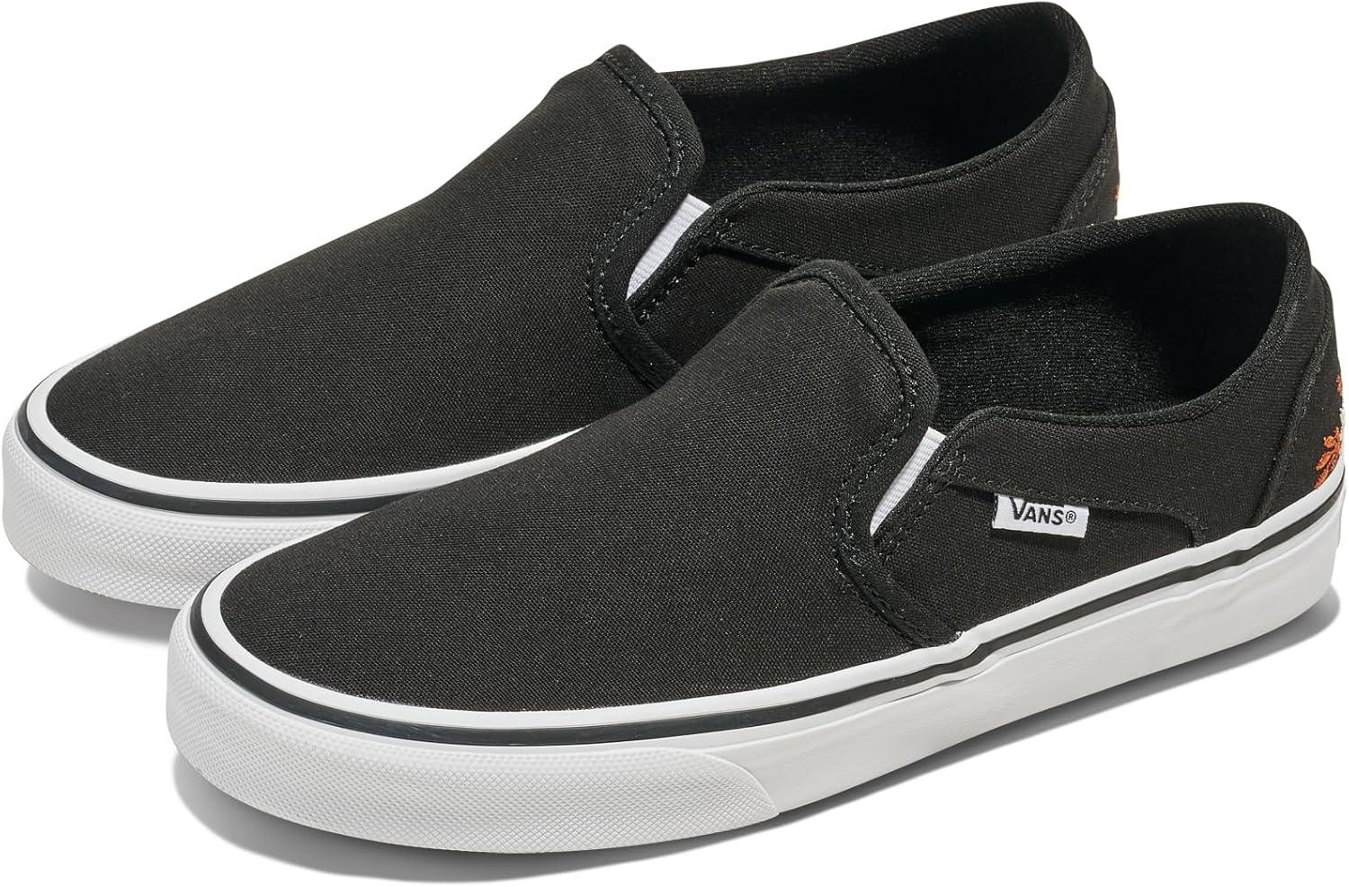 imageVans Womens Asher Adult Low Top SneakersVariety Embroidery Black