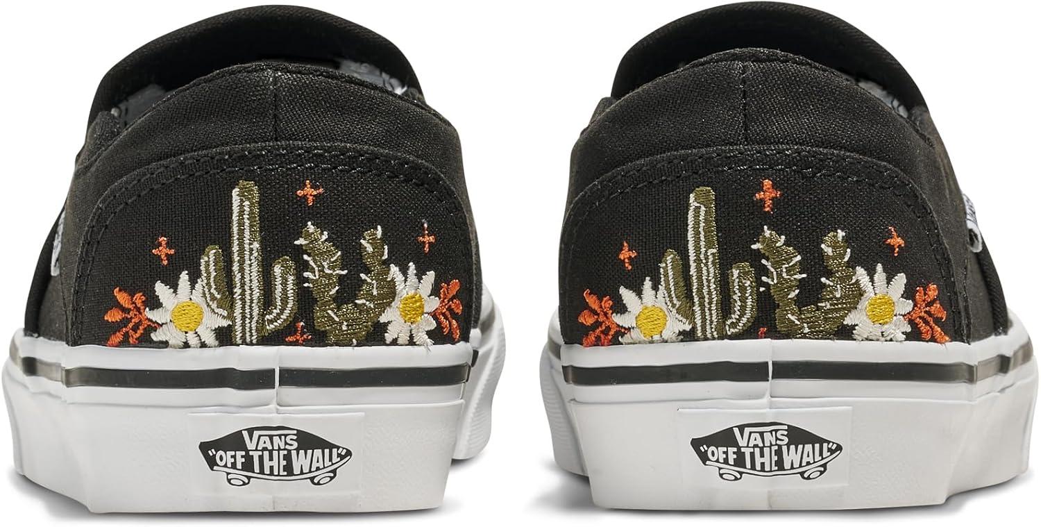 imageVans Womens Asher Adult Low Top SneakersVariety Embroidery Black