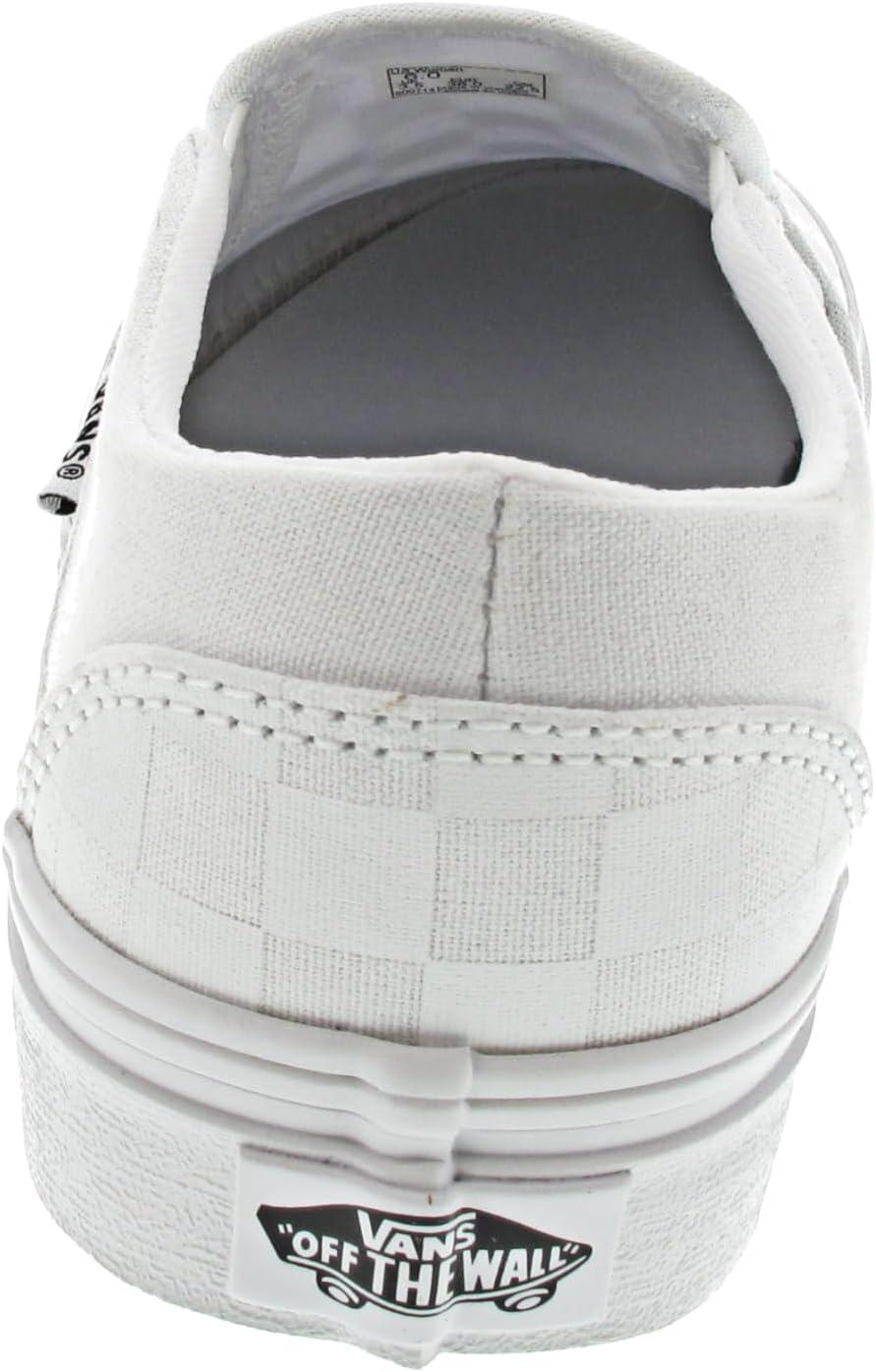 imageVans Womens Asher Adult Low Top SneakersWhite Checkerboard White White W51
