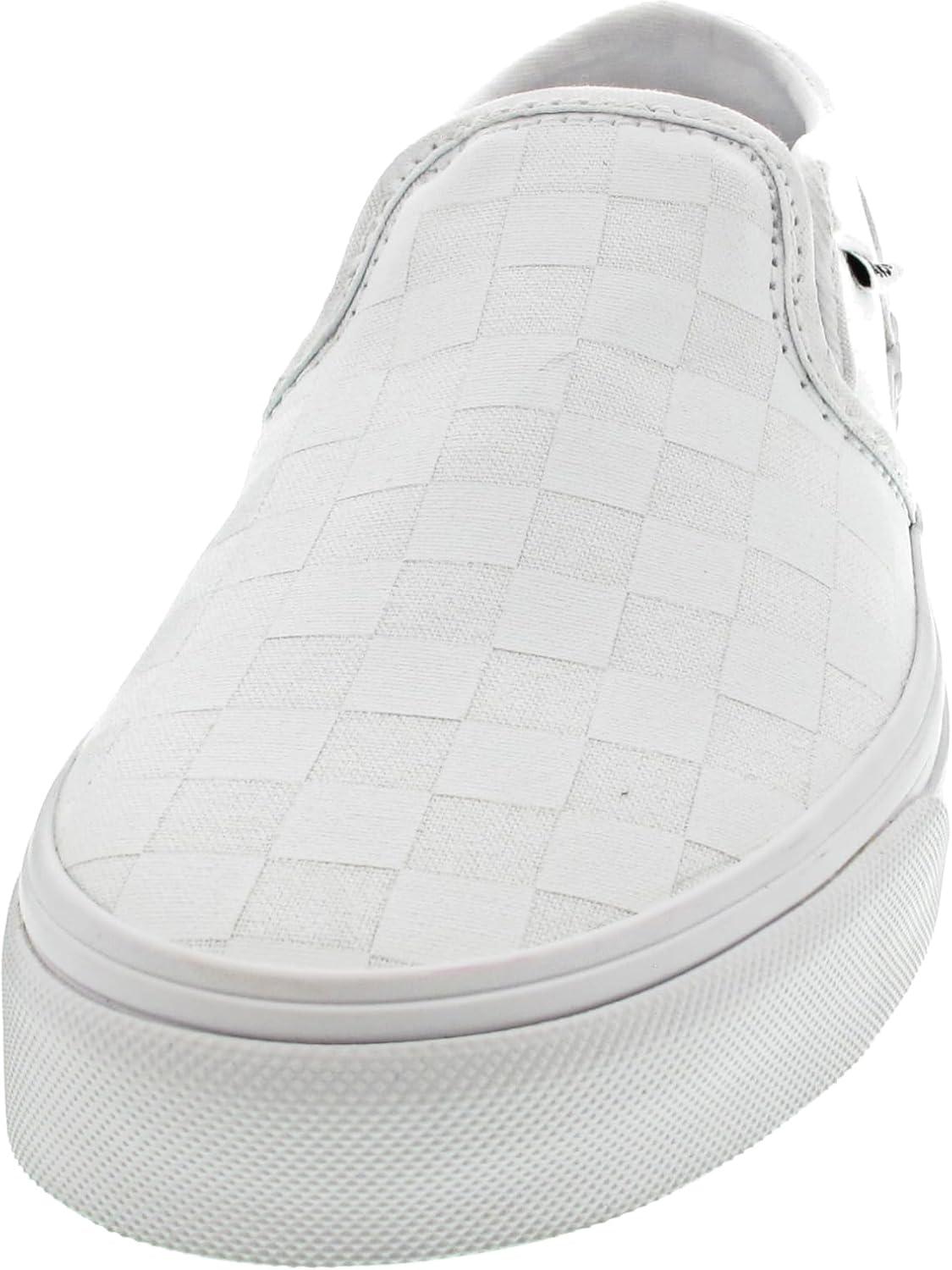 imageVans Womens Asher Adult Low Top SneakersWhite Checkerboard White White W51