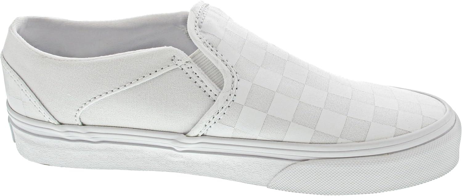 imageVans Womens Asher Adult Low Top SneakersWhite Checkerboard White White W51