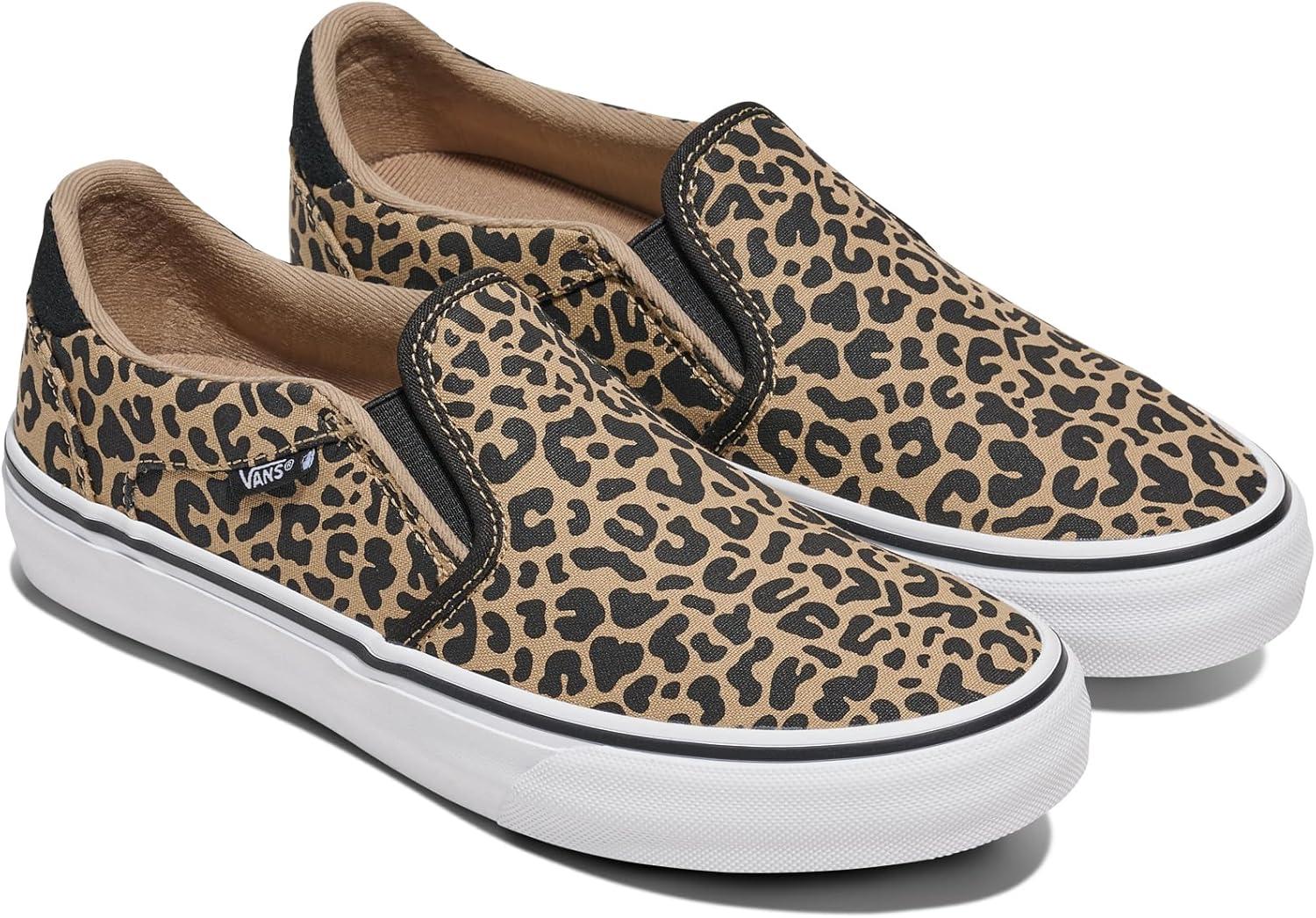 imageVans Womens Asher Deluxe Slipon ShoeLeopard Incense