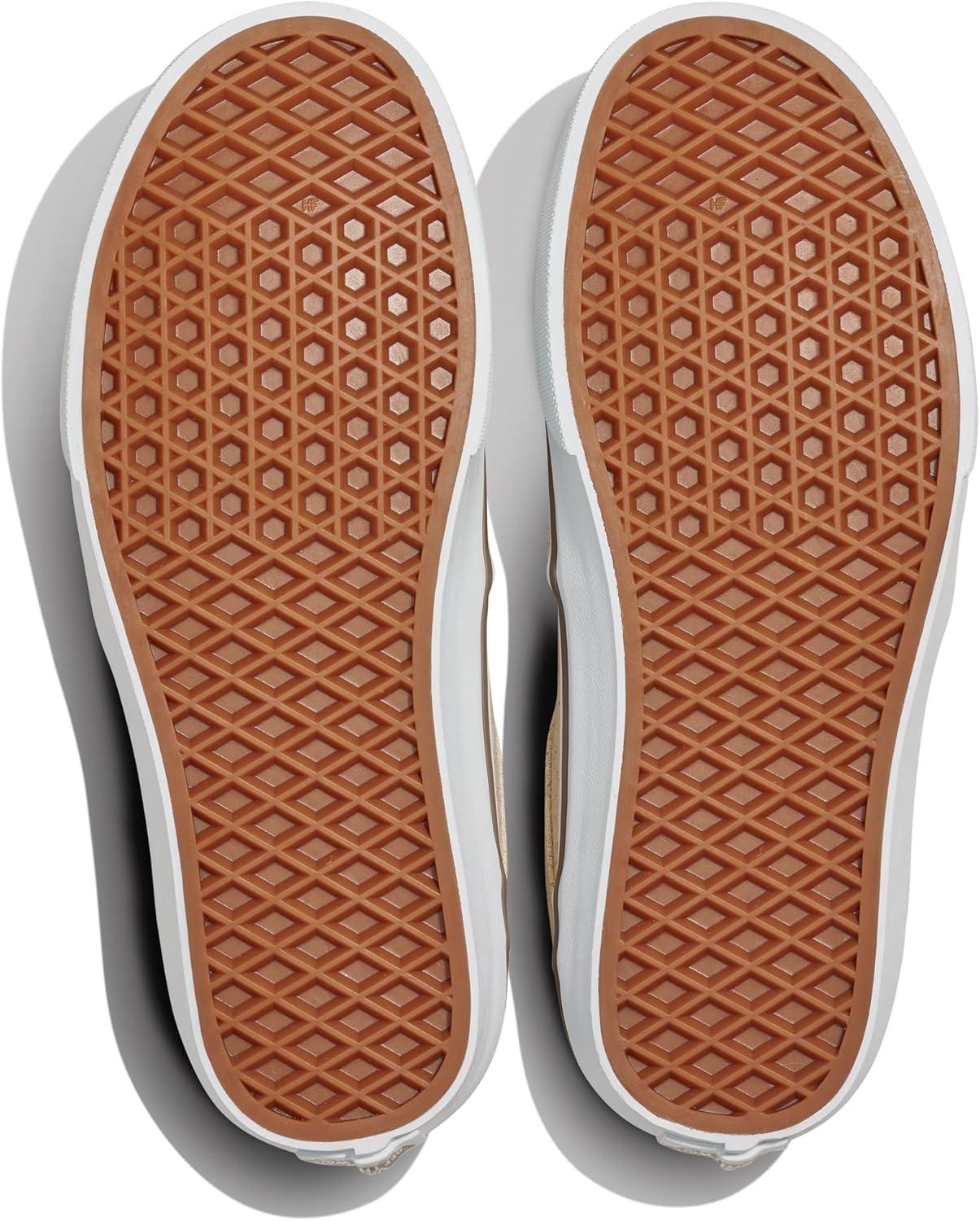 imageVans Womens Asher Deluxe Slipon ShoeNatural Linen Classic Cream