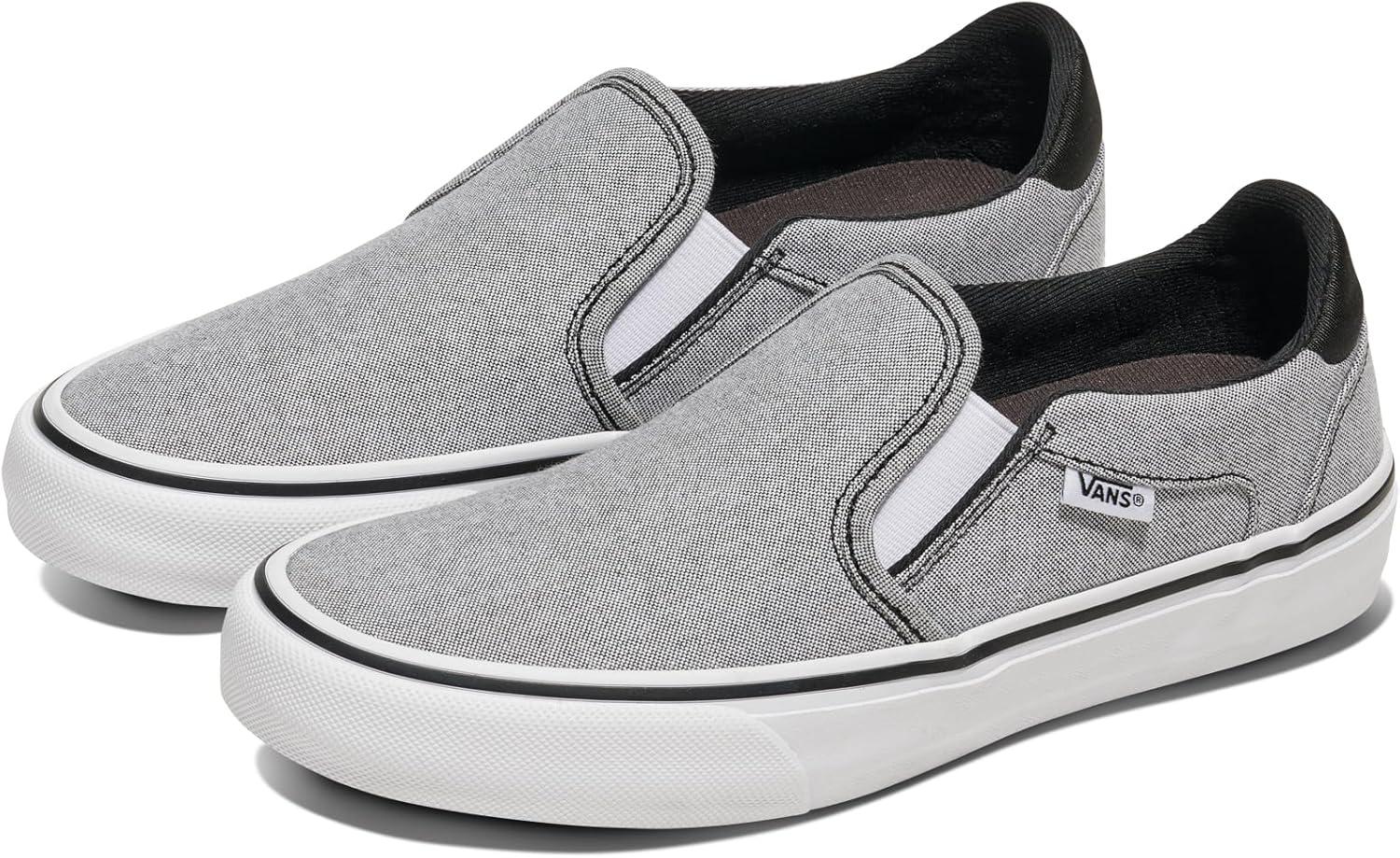 imageVans Womens Asher Deluxe Slipon ShoeSummer Canvas Black