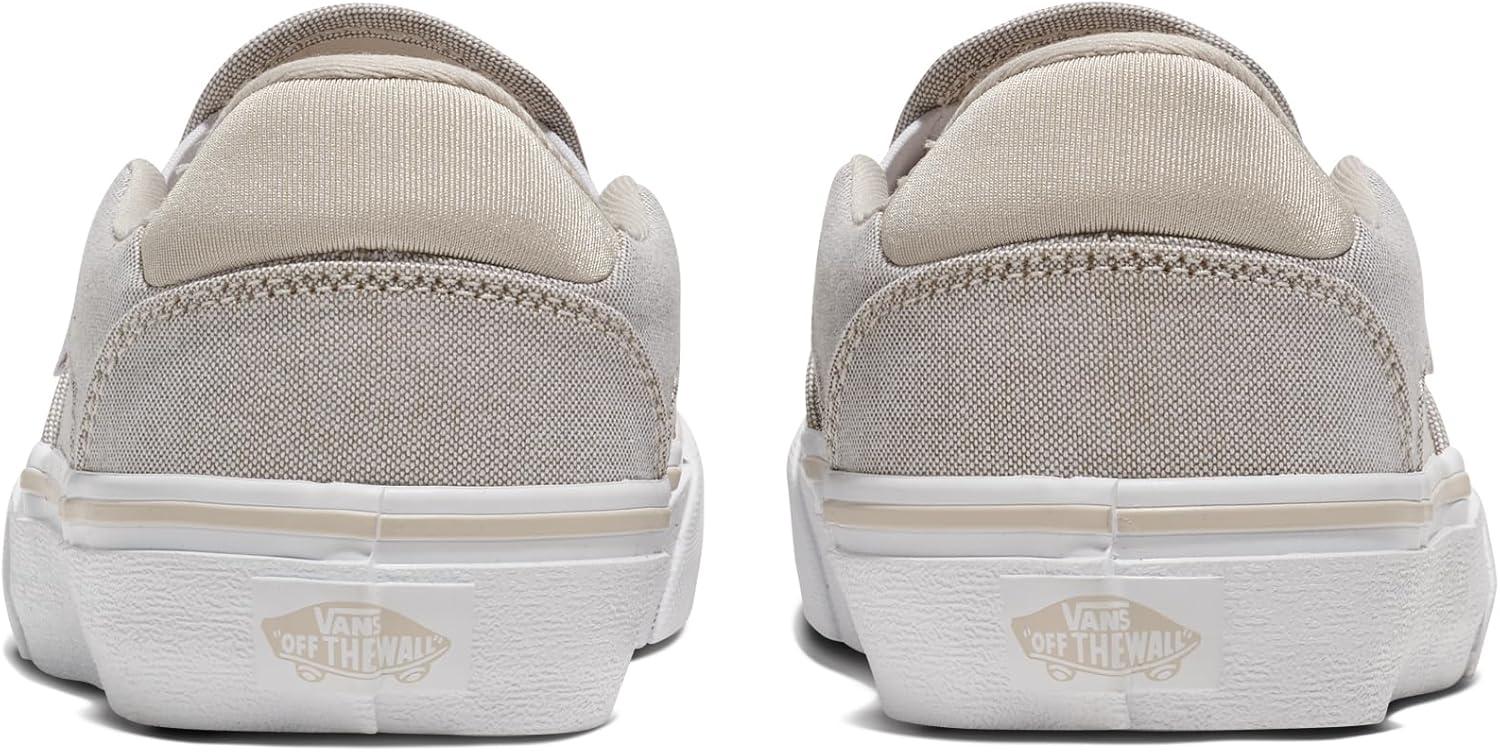 imageVans Womens Asher Deluxe Slipon ShoeSummer Canvas Taupe