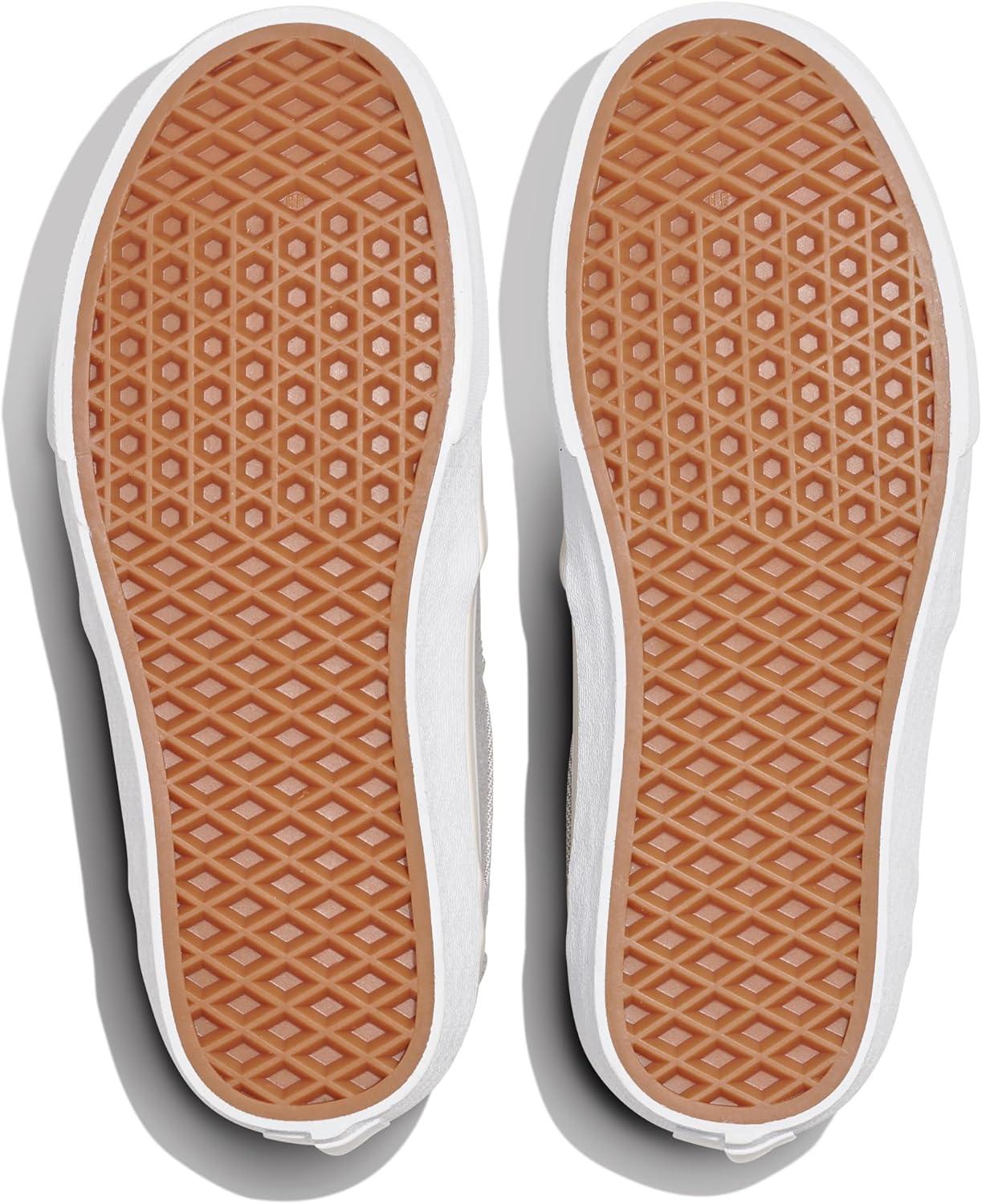 imageVans Womens Asher Deluxe Slipon ShoeSummer Canvas Taupe