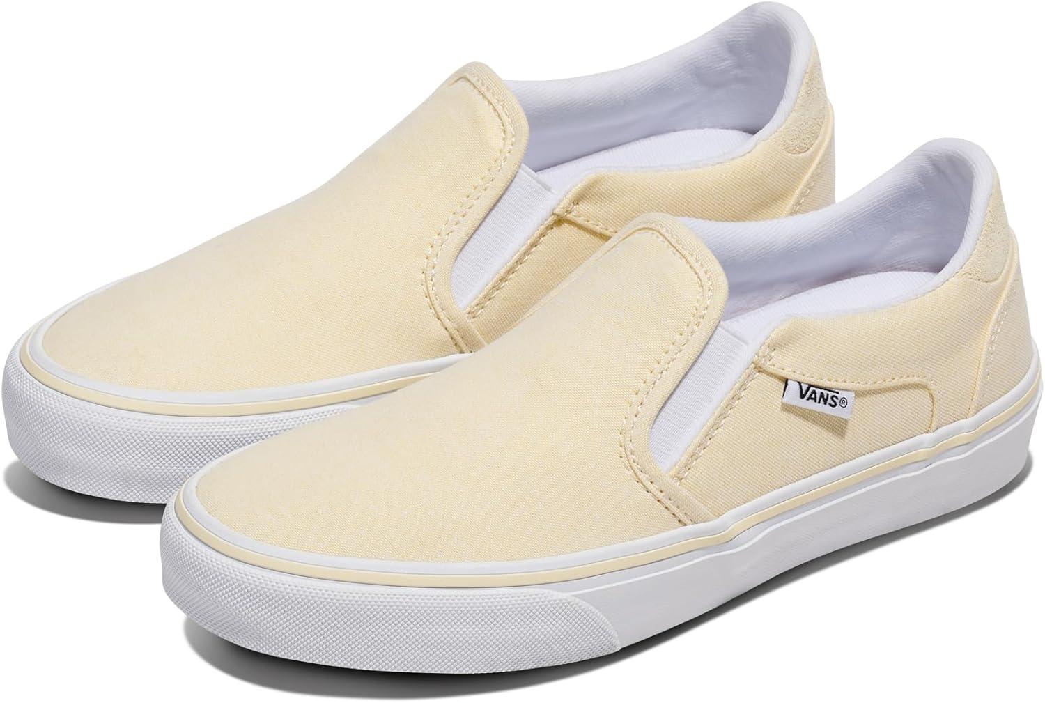 imageVans Womens Asher Deluxe Slipon ShoeSummer Canvas Yellow
