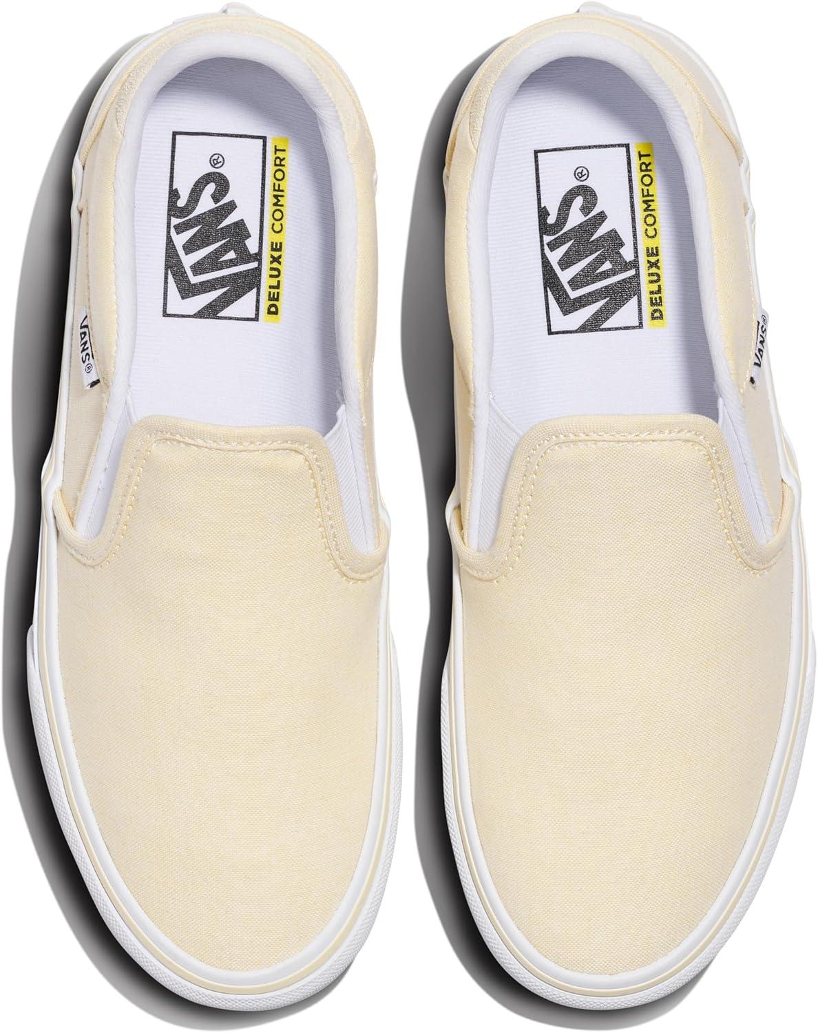 imageVans Womens Asher Deluxe Slipon ShoeSummer Canvas Yellow