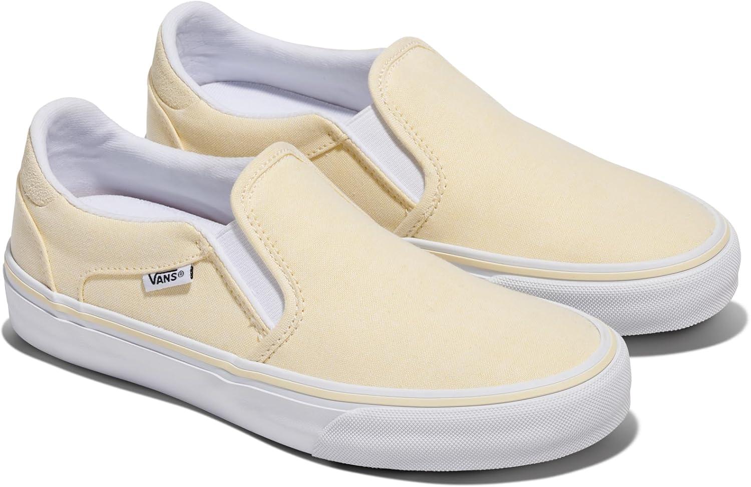 imageVans Womens Asher Deluxe Slipon ShoeSummer Canvas Yellow