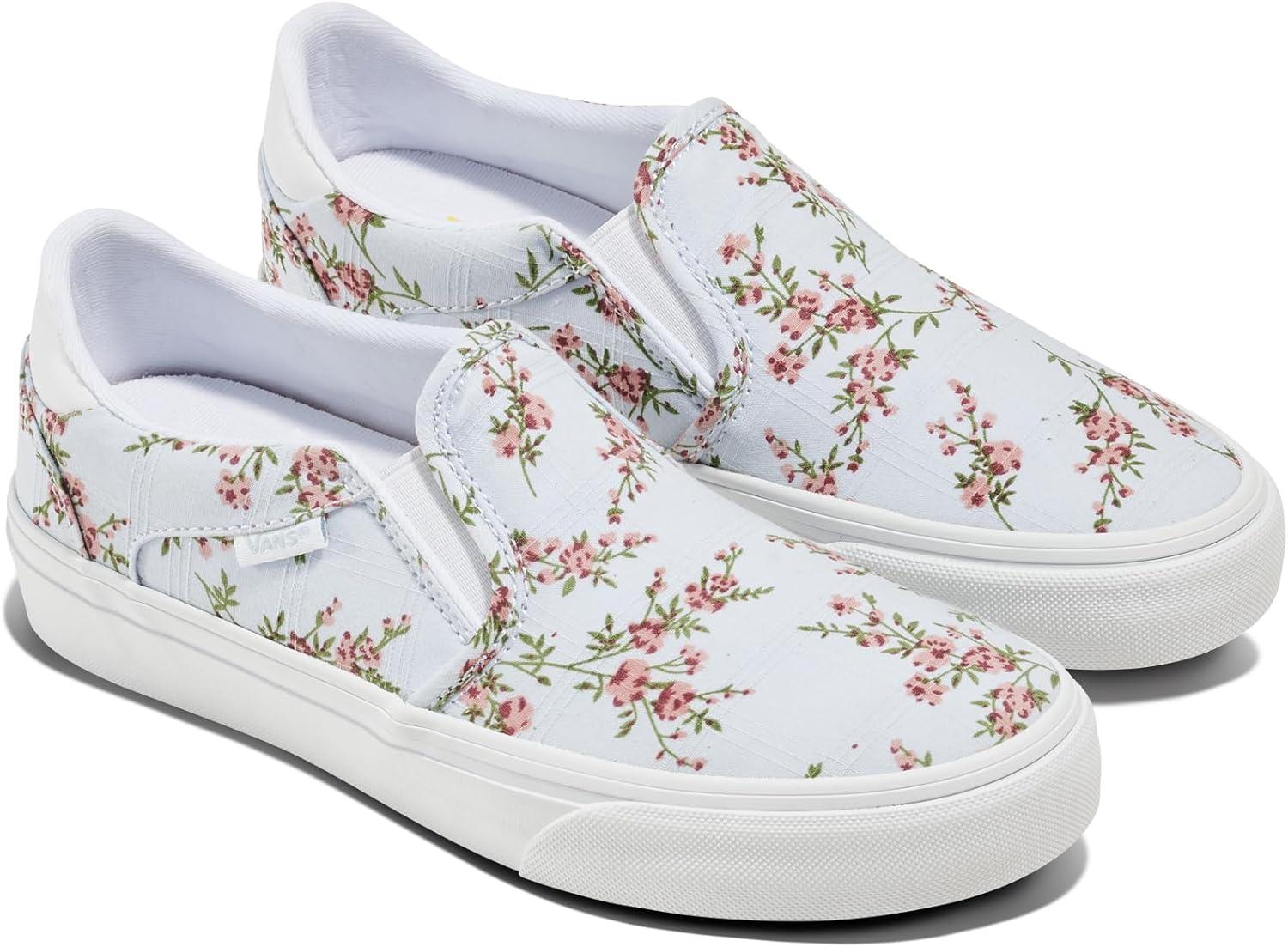 imageVans Womens Asher Deluxe Slipon ShoeSweet Floral Dawn Mist