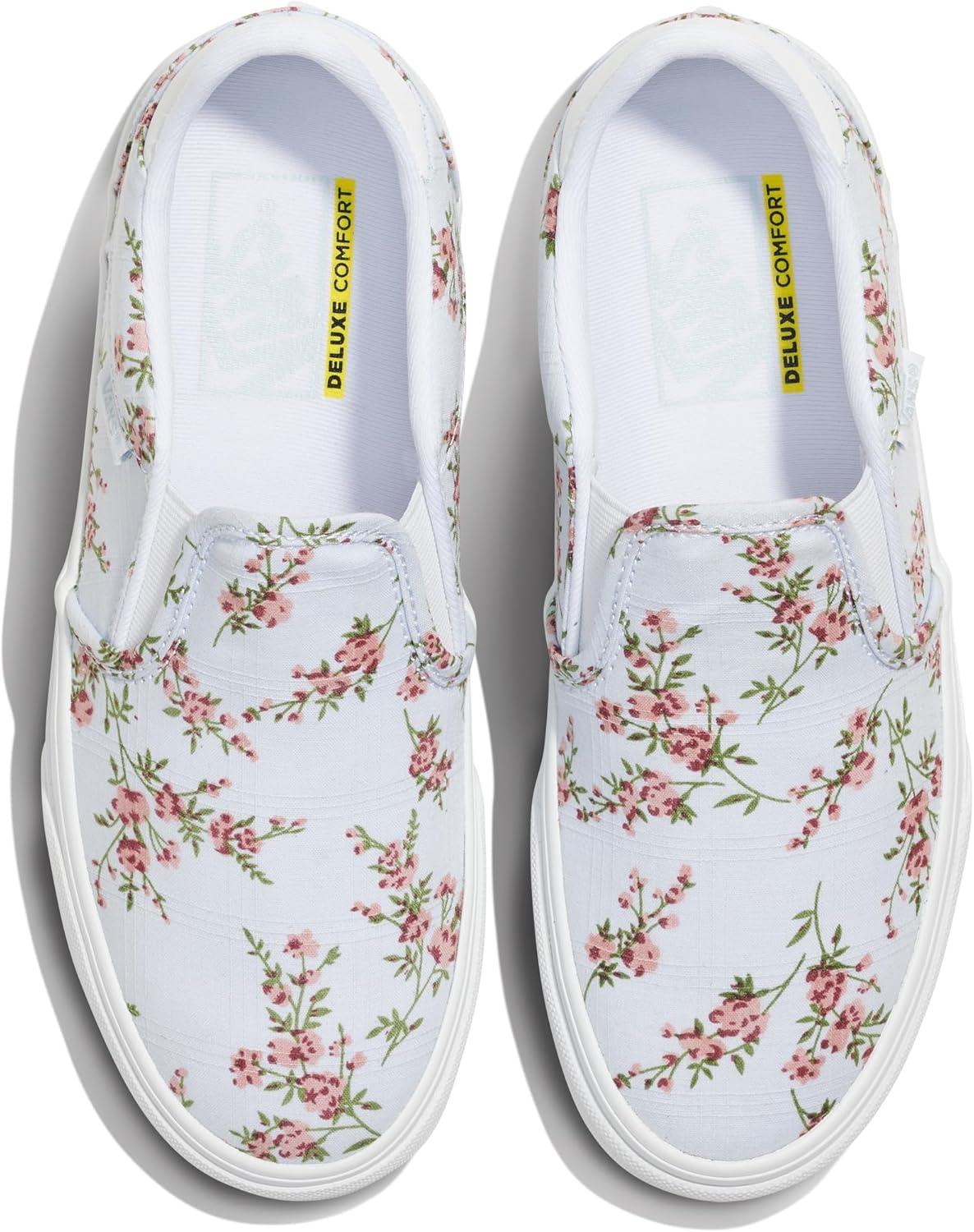 imageVans Womens Asher Deluxe Slipon ShoeSweet Floral Dawn Mist