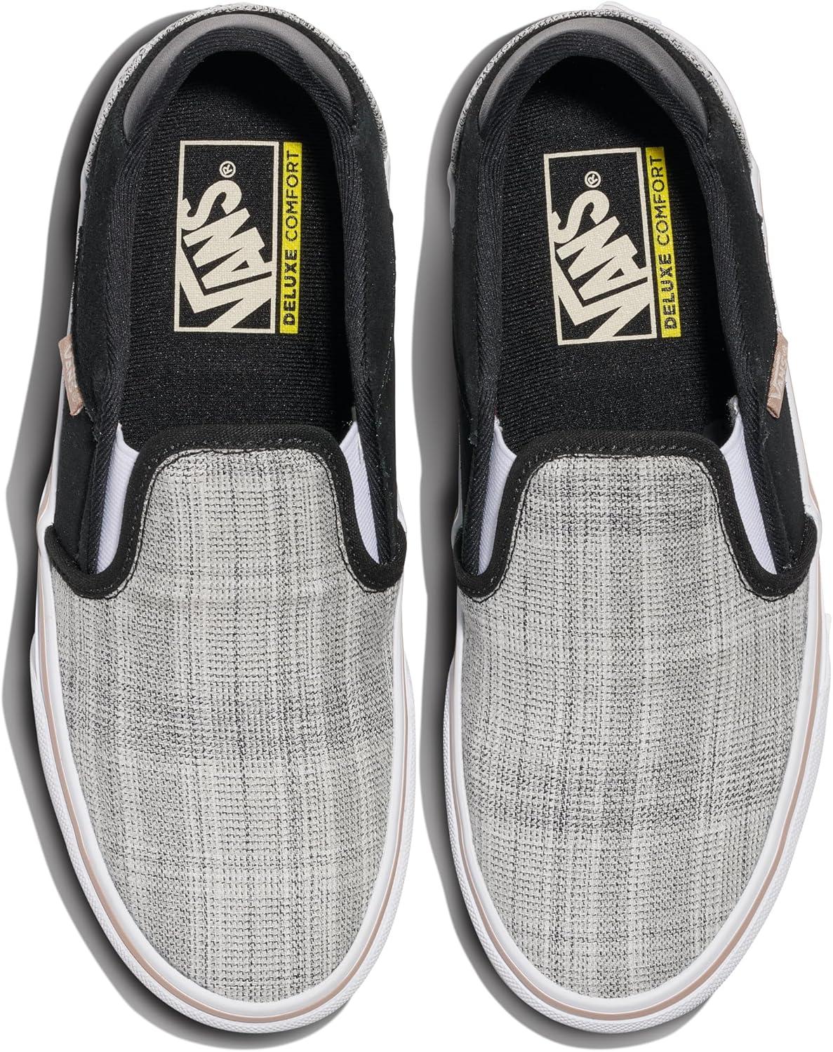 imageVans Womens Asher Deluxe Slipon ShoeTl Black