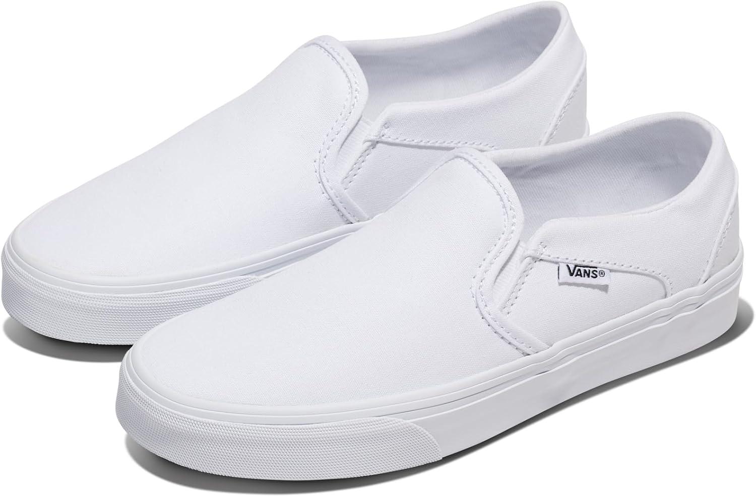 imageVans Womens Asher Slipon SneakerTrue White