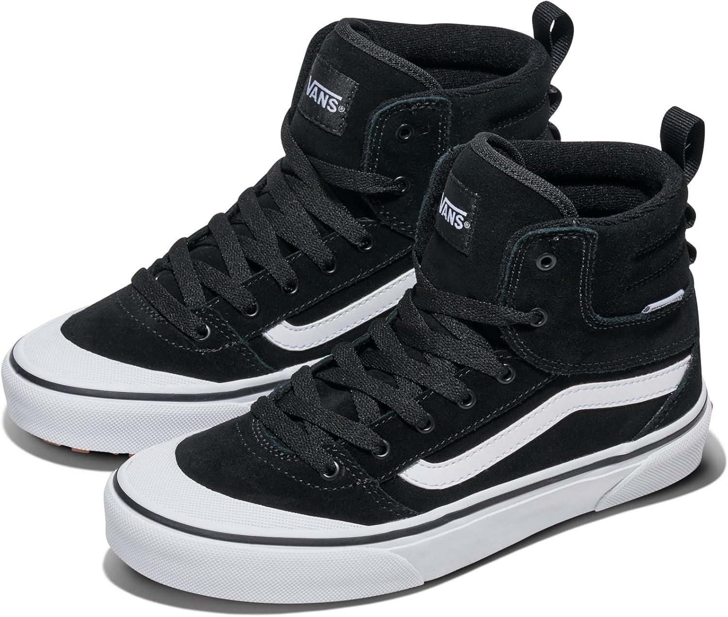 imageVans Womens Ashwood Hi Decon Hightop ShoeSuedeCanvas BlackWhite