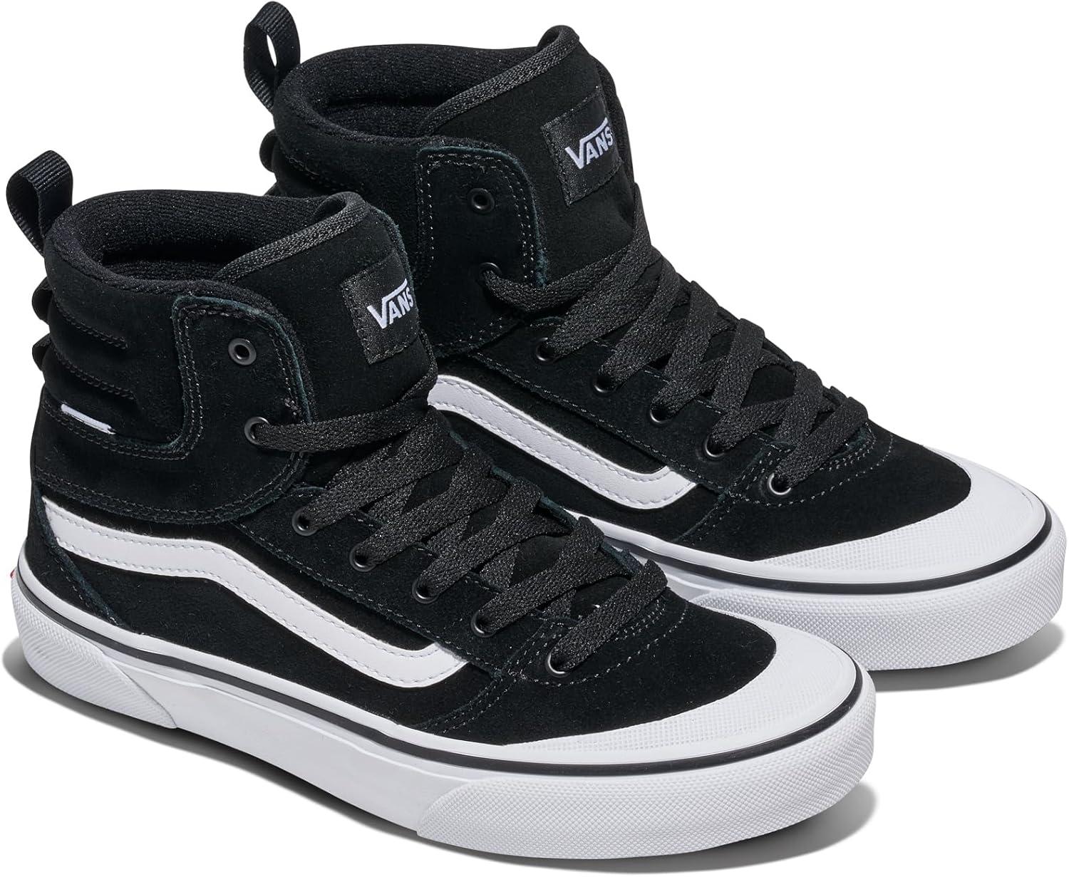imageVans Womens Ashwood Hi Decon Hightop ShoeSuedeCanvas BlackWhite