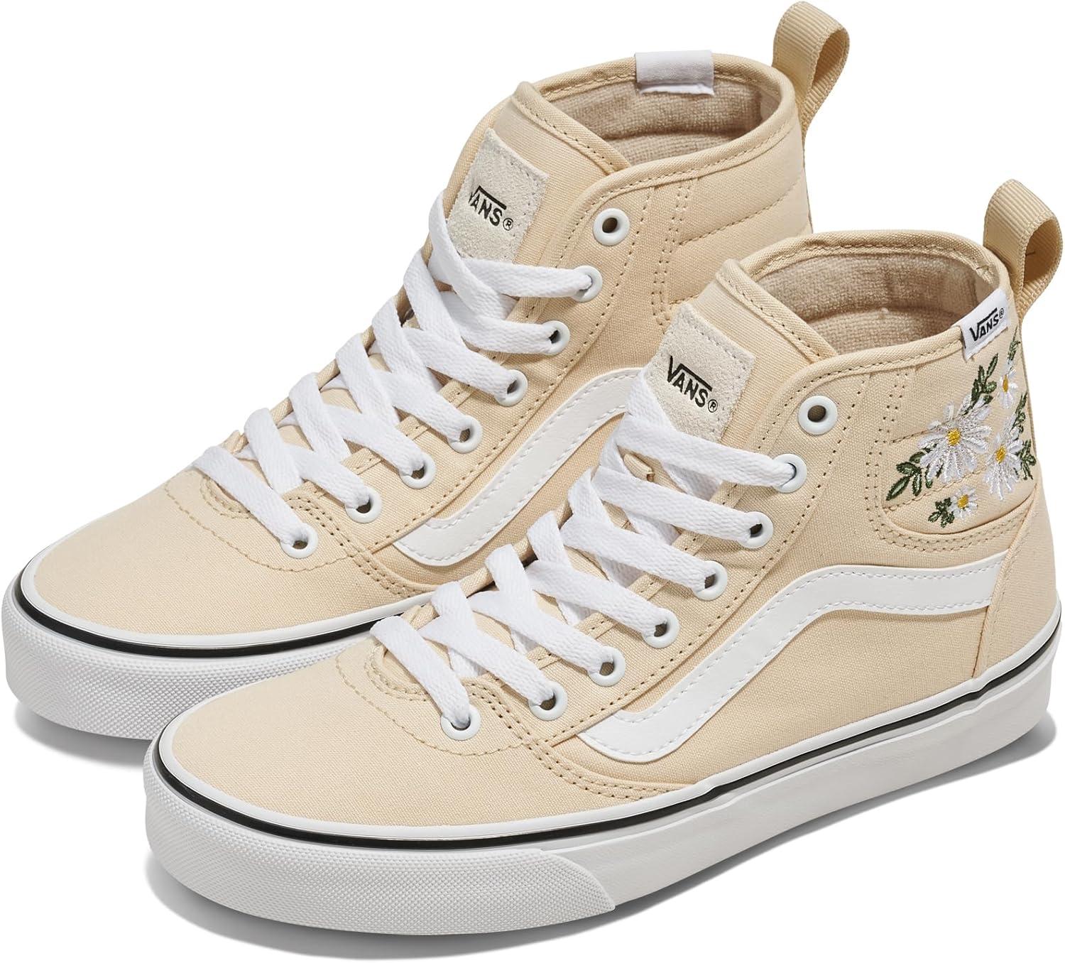 imageVans Womens Ashwood Hi Decon Hightop ShoeVariety Embroidery Creme Brule