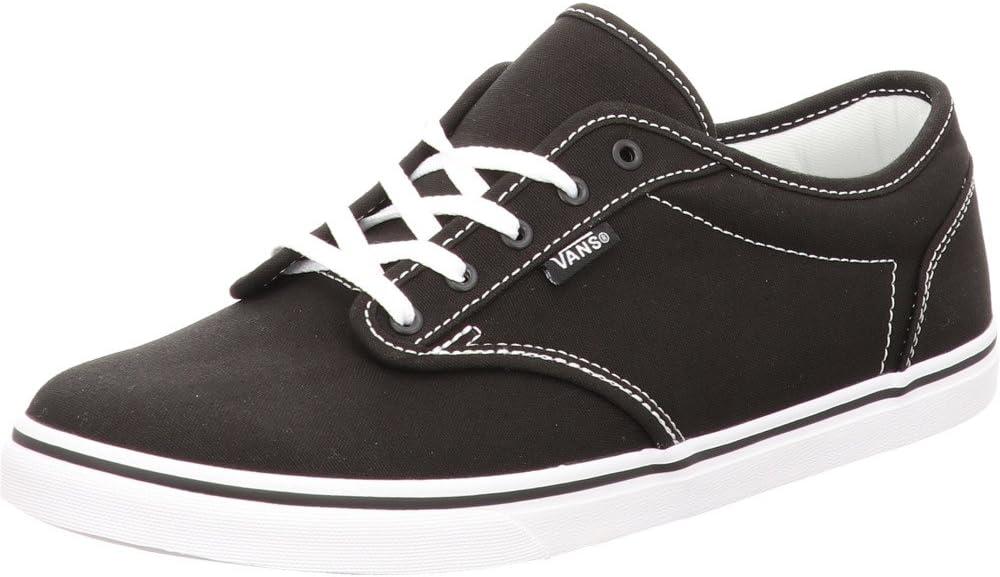 imageVans Womens Atwood Shoe LowTop Fashion Sneakers for Work amp Everyday Wear Canvas BlackWhite 85