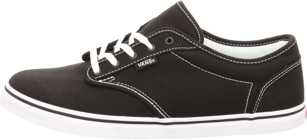 imageVans Womens Atwood Shoe LowTop Fashion Sneakers for Work amp Everyday Wear Canvas BlackWhite 85