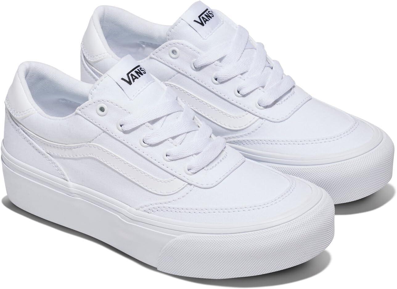 imageVans Womens Brooklyn Ls Platform ShoeCanvas WhiteWhite