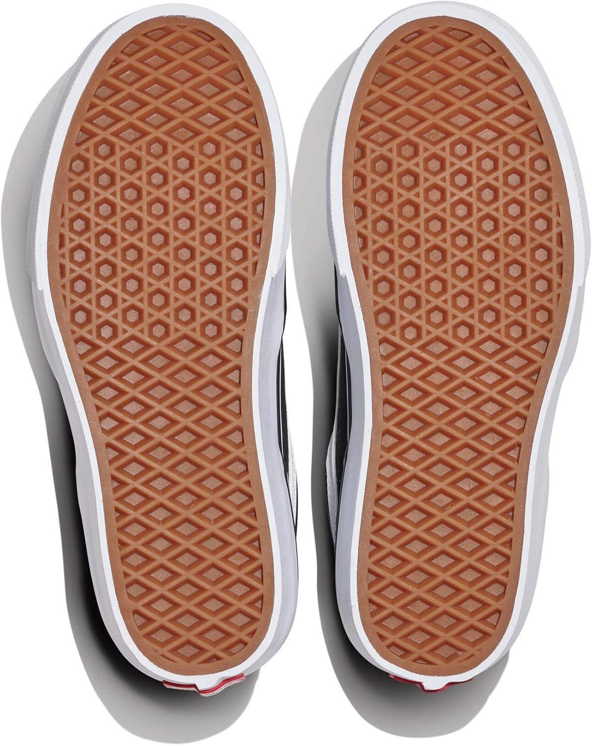imageVans Womens Brooklyn Ls Platform ShoeSuedeCanvas BlackWhite