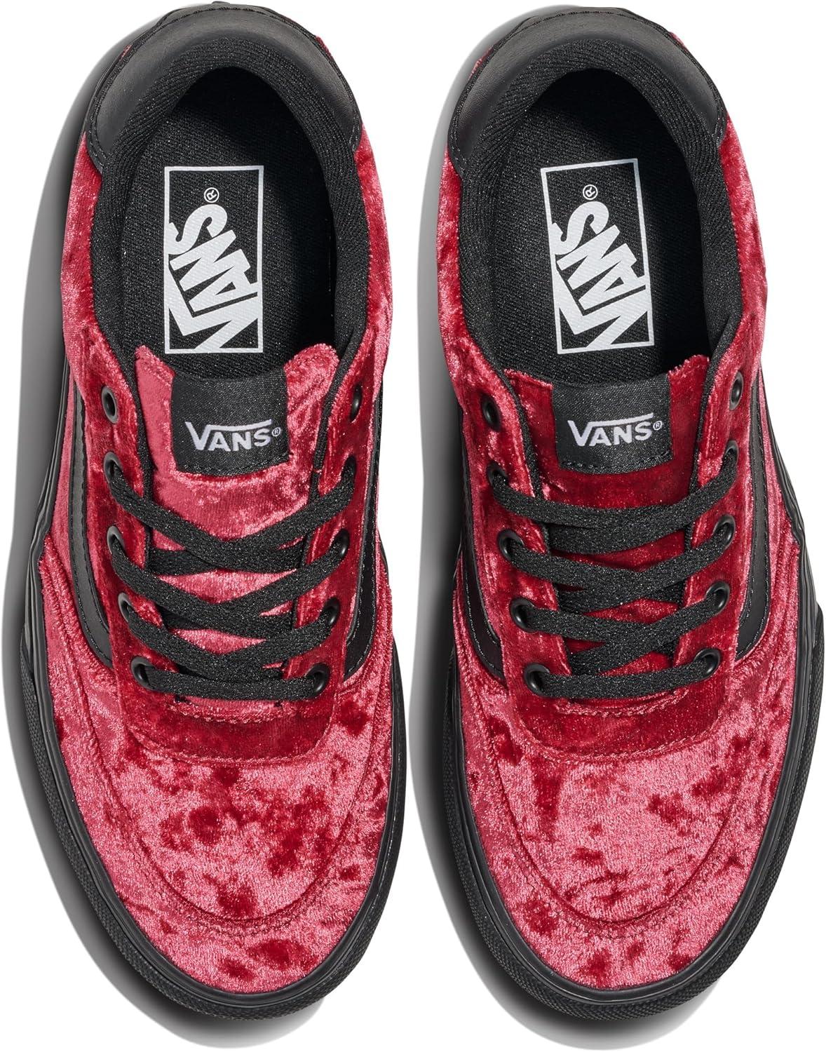 imageVans Womens Brooklyn Ls Platform ShoeVelvet Dark Red