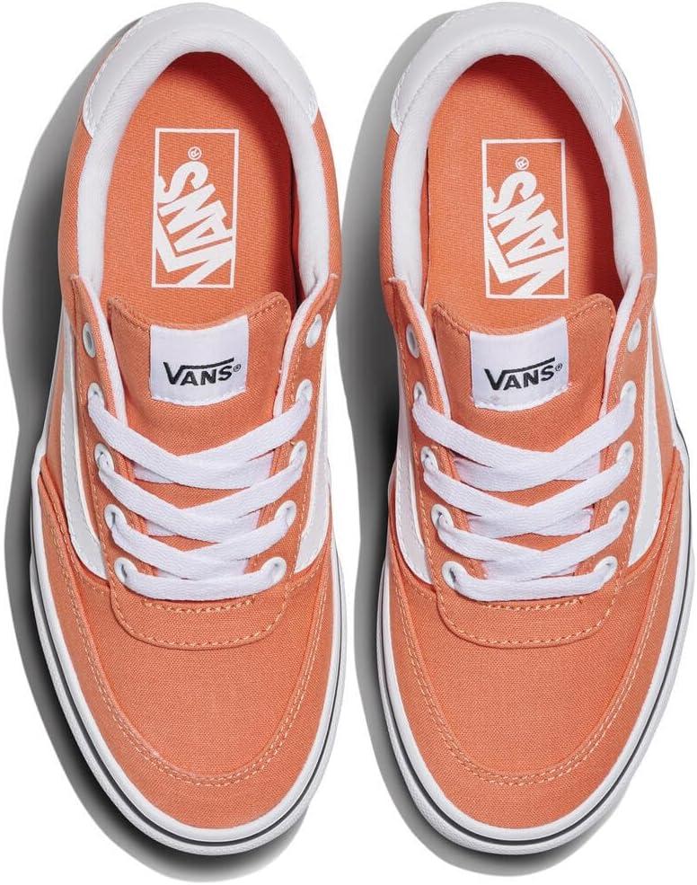 imageVans Womens Brooklyn Ls Shoe Lowtop Sneakers for Everyday Wear Walking Work amp FashionCanvas Coral Rust
