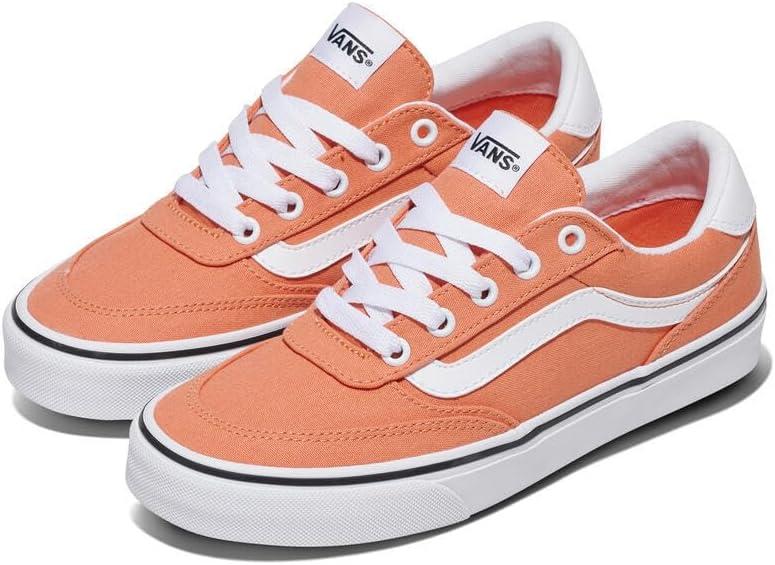 imageVans Womens Brooklyn Ls Shoe Lowtop Sneakers for Everyday Wear Walking Work amp FashionCanvas Coral Rust