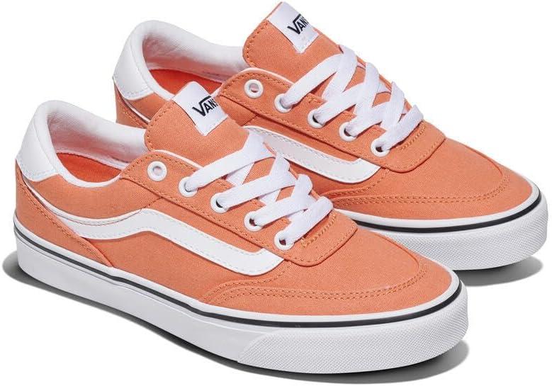 imageVans Womens Brooklyn Ls Shoe Lowtop Sneakers for Everyday Wear Walking Work amp FashionCanvas Coral Rust