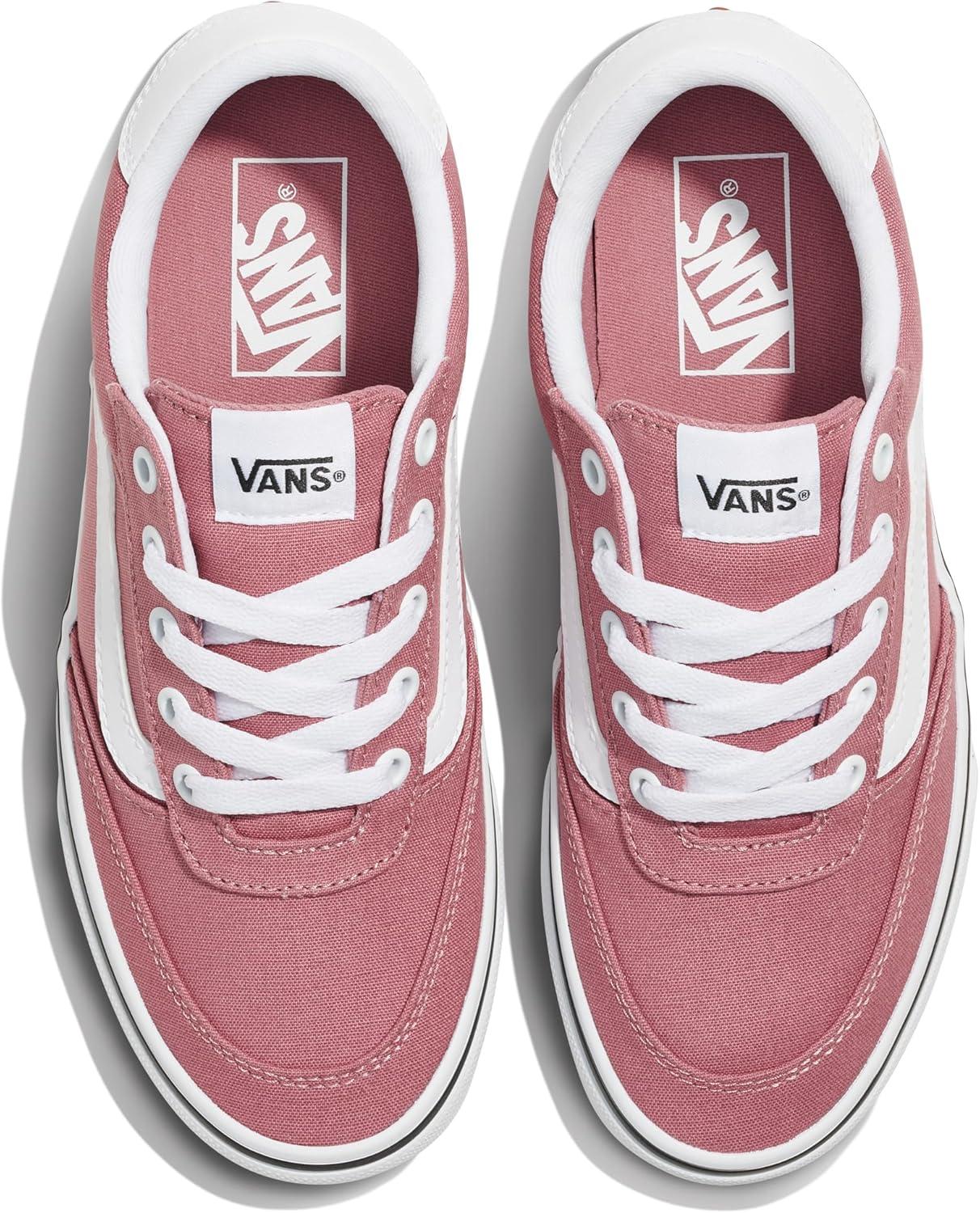 imageVans Womens Brooklyn Ls Shoe Lowtop Sneakers for Everyday Wear Walking Work amp FashionCanvas Dusky Rose