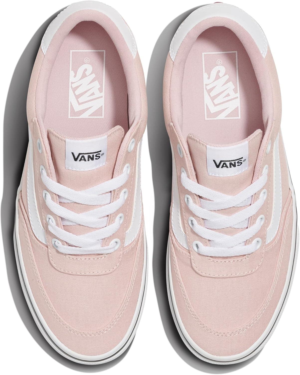 imageVans Womens Brooklyn Ls Shoe Lowtop Sneakers for Everyday Wear Walking Work amp FashionCanvas Sepia Rose