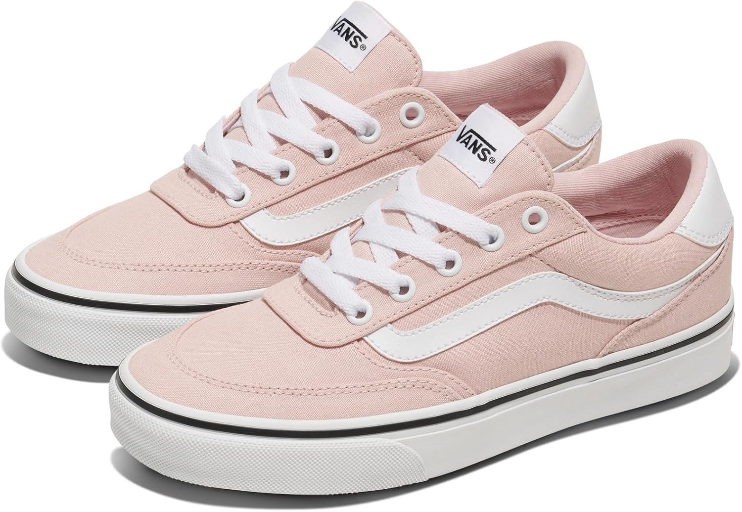 imageVans Womens Brooklyn Ls Shoe Lowtop Sneakers for Everyday Wear Walking Work amp FashionCanvas Sepia Rose