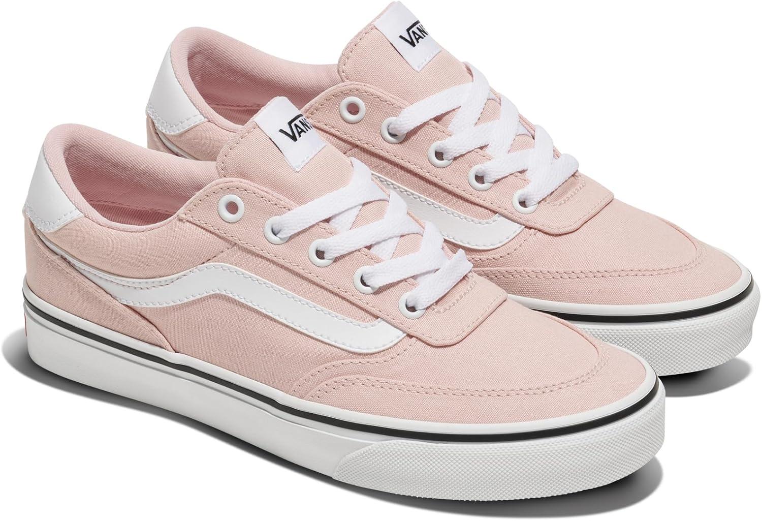 imageVans Womens Brooklyn Ls Shoe Lowtop Sneakers for Everyday Wear Walking Work amp FashionCanvas Sepia Rose