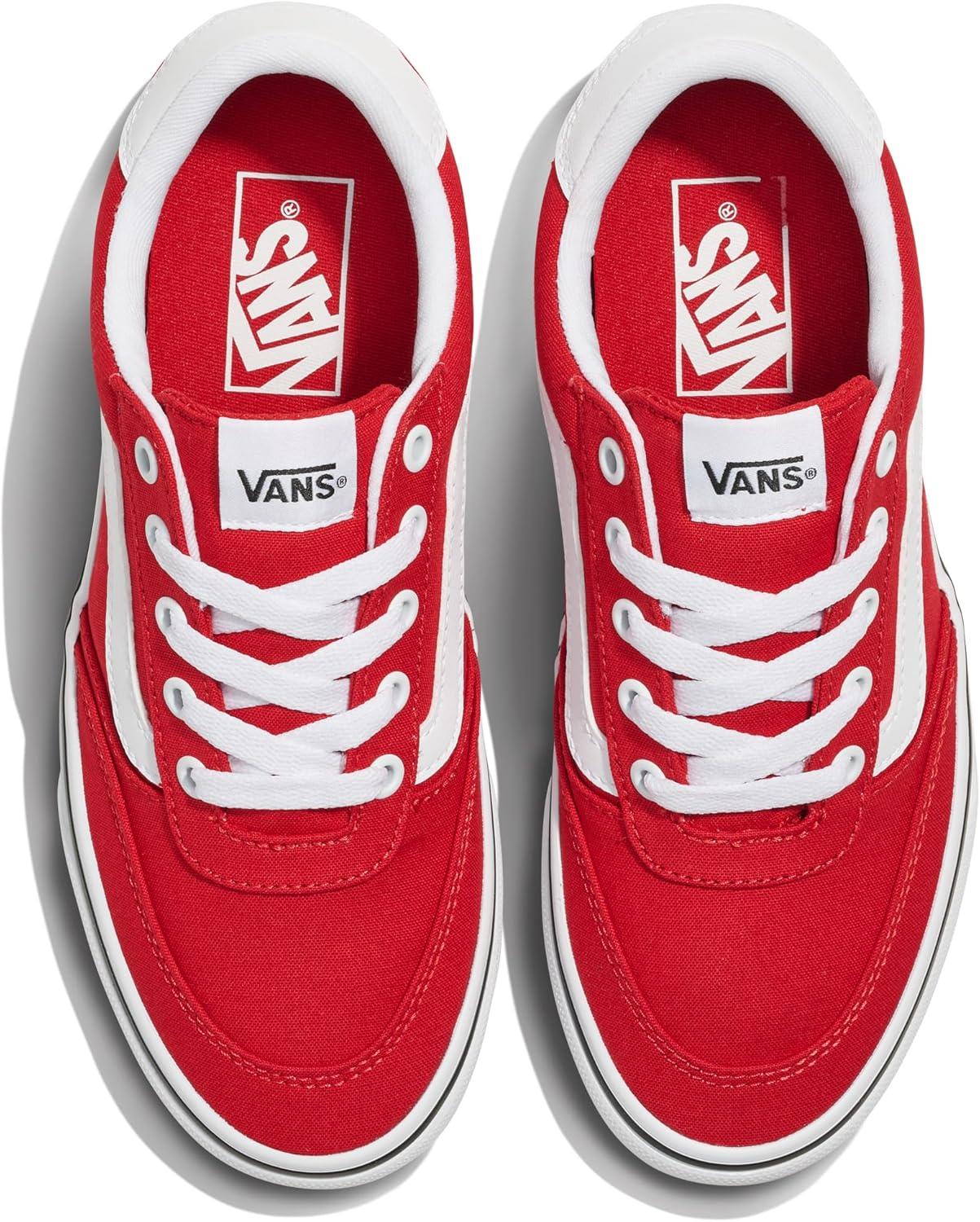 imageVans Womens Brooklyn Ls Shoe Lowtop Sneakers for Everyday Wear Walking Work amp FashionCanvas Sunset Ruby