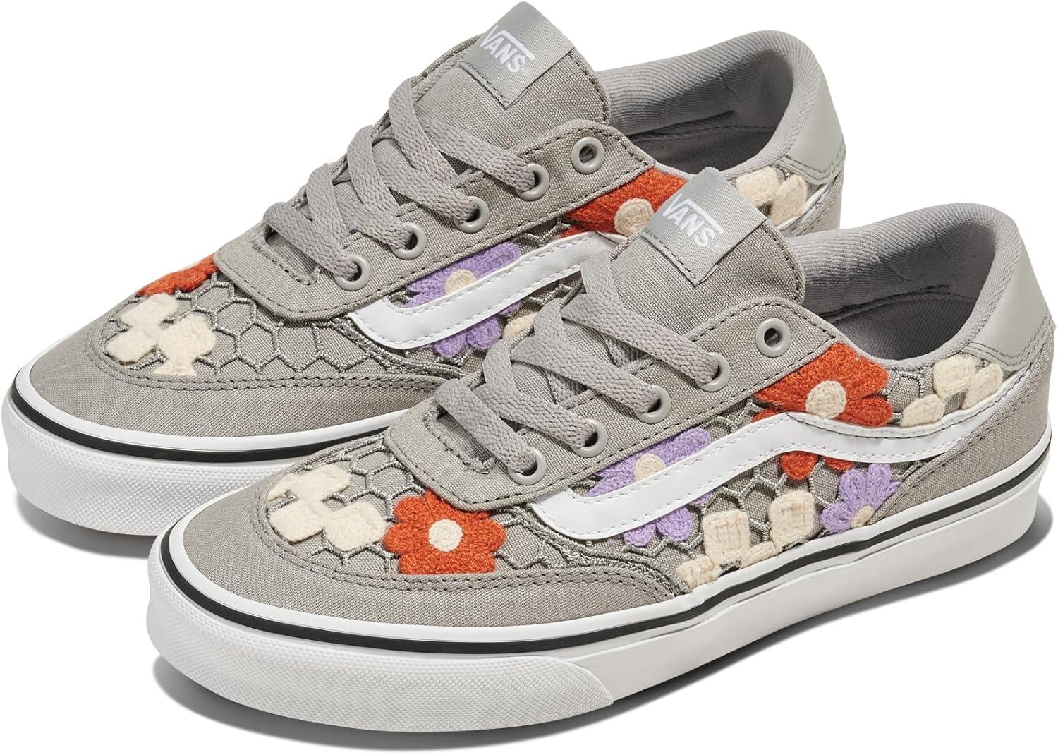 imageVans Womens Brooklyn Ls Shoe Lowtop Sneakers for Everyday Wear Walking Work amp FashionCheck Applique Drizzle