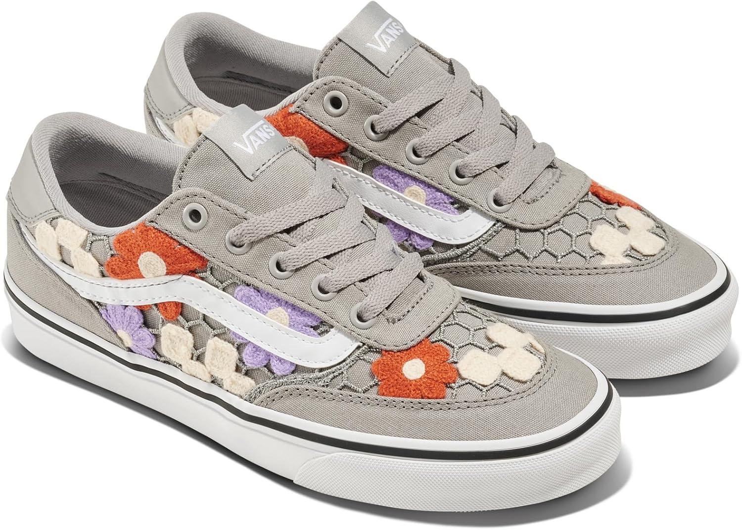 imageVans Womens Brooklyn Ls Shoe Lowtop Sneakers for Everyday Wear Walking Work amp FashionCheck Applique Drizzle