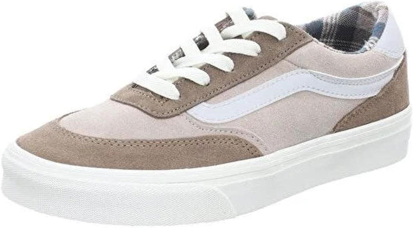 imageVans Womens Brooklyn Ls Shoe Lowtop Sneakers for Everyday Wear Walking Work amp FashionOutdoor Plaid Warm Taupe
