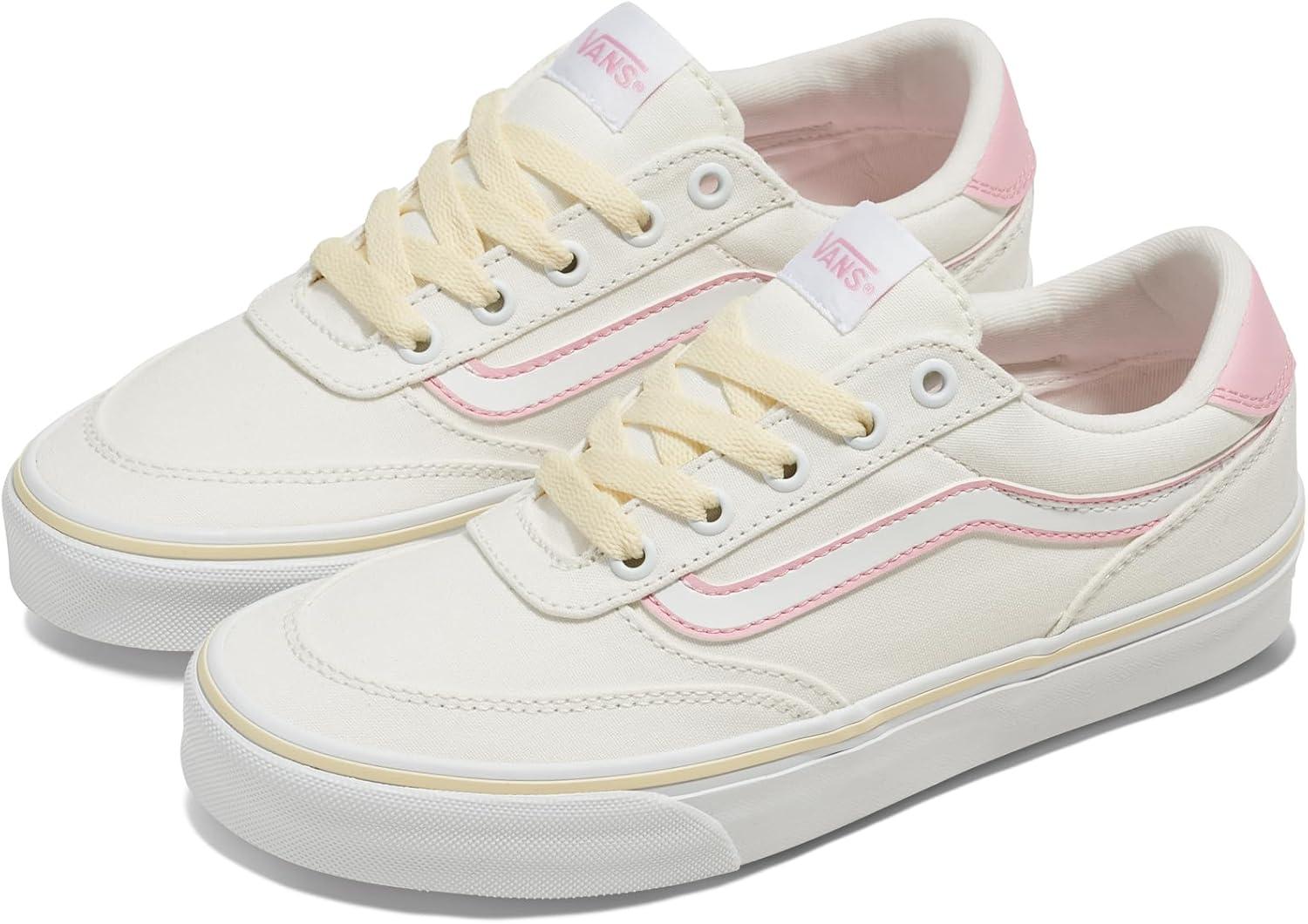 imageVans Womens Brooklyn Ls Shoe Lowtop Sneakers for Everyday Wear Walking Work amp FashionPastel Pop Blanc De Blanc