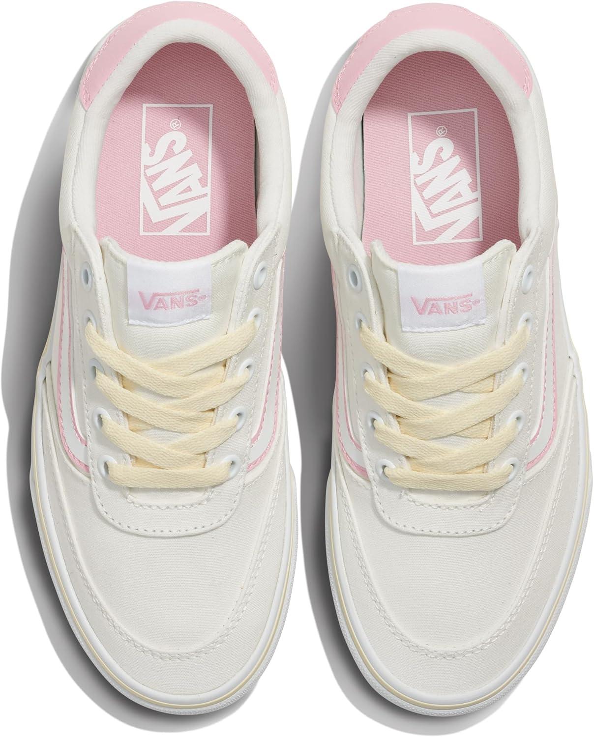 imageVans Womens Brooklyn Ls Shoe Lowtop Sneakers for Everyday Wear Walking Work amp FashionPastel Pop Blanc De Blanc