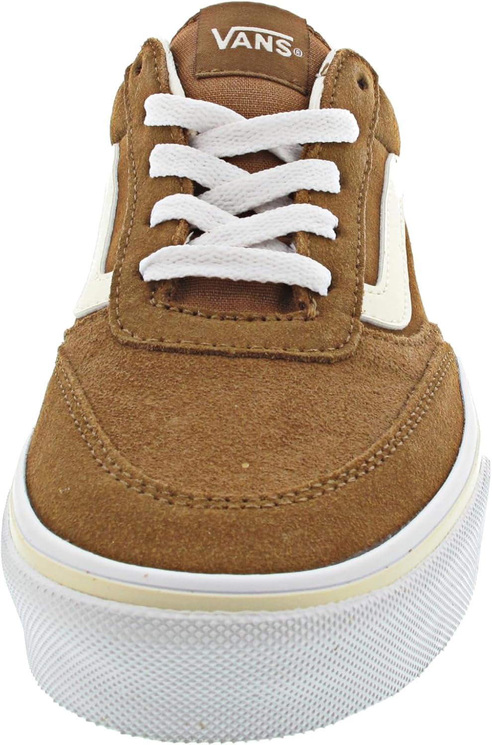 imageVans Womens Brooklyn Ls Shoe Lowtop Sneakers for Everyday Wear Walking Work amp FashionSuede Chipmunk