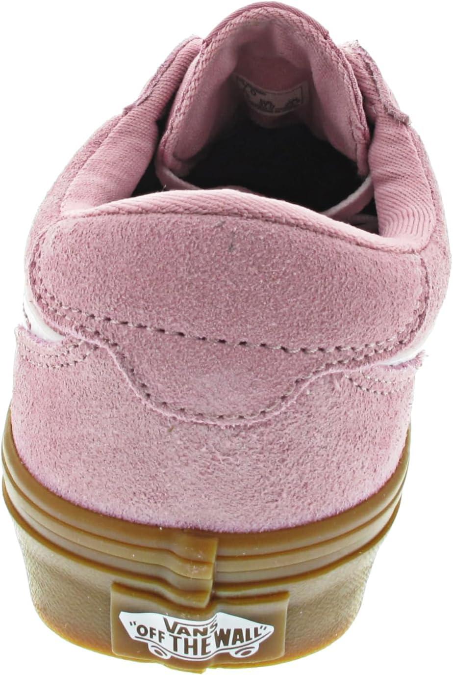 imageVans Womens Brooklyn Ls Shoe Lowtop Sneakers for Everyday Wear Walking Work amp FashionSuede Gum Pink Dawn