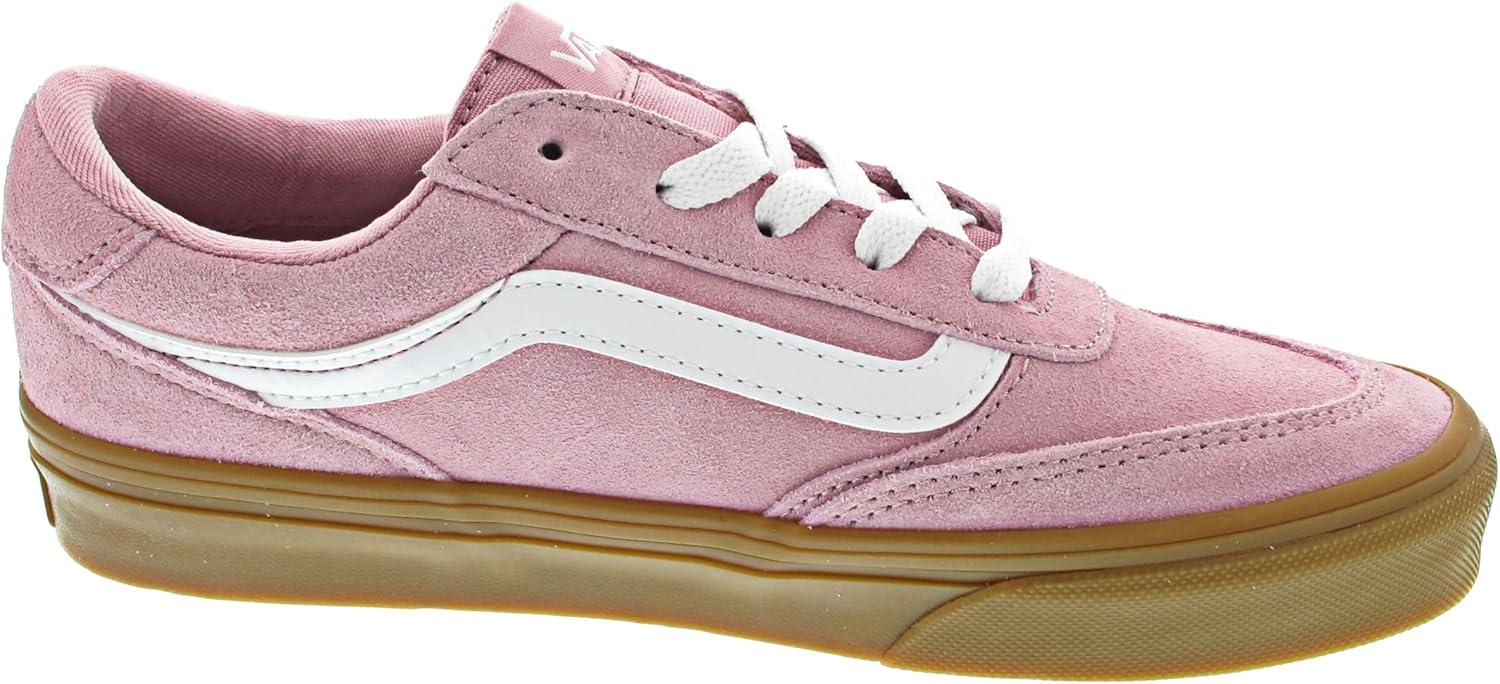 imageVans Womens Brooklyn Ls Shoe Lowtop Sneakers for Everyday Wear Walking Work amp FashionSuede Gum Pink Dawn