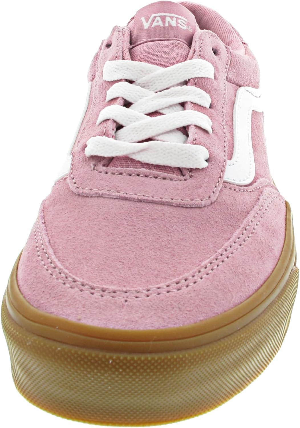 imageVans Womens Brooklyn Ls Shoe Lowtop Sneakers for Everyday Wear Walking Work amp FashionSuede Gum Pink Dawn