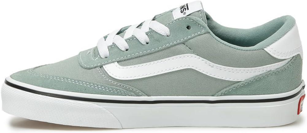 imageVans Womens Brooklyn Ls Shoe Lowtop Sneakers for Everyday Wear Walking Work amp FashionSuede and Iceberg Green