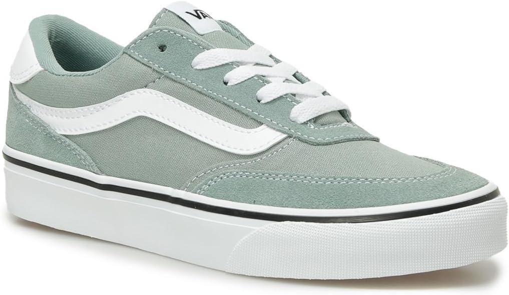 imageVans Womens Brooklyn Ls Shoe Lowtop Sneakers for Everyday Wear Walking Work amp FashionSuede and Iceberg Green