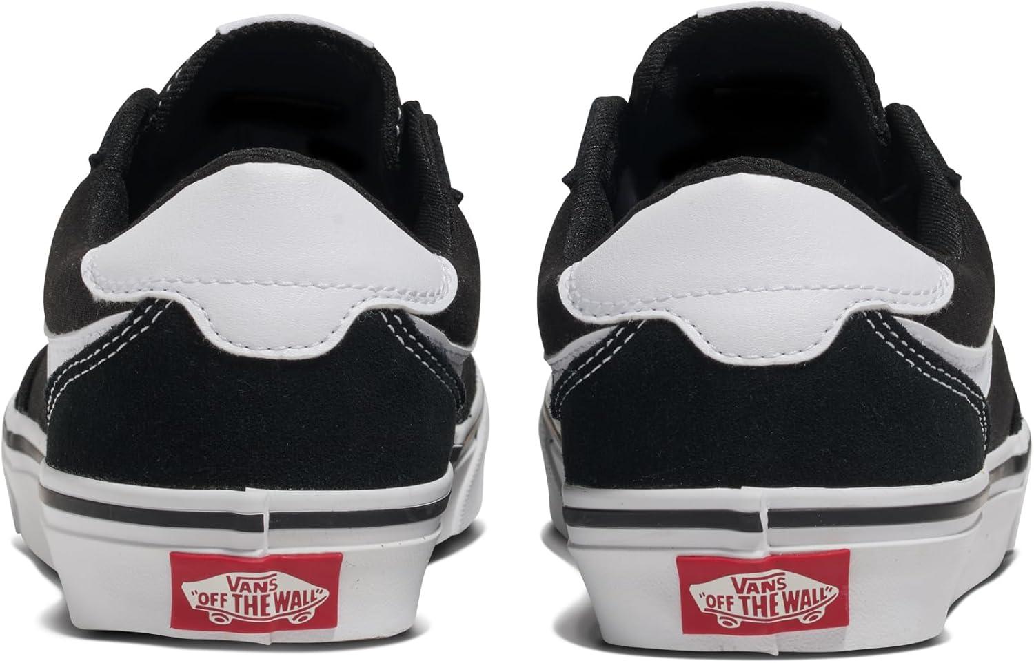 imageVans Womens Brooklyn Ls Shoe Lowtop Sneakers for Everyday Wear Walking Work amp FashionSuedeCanvas BlackWhite