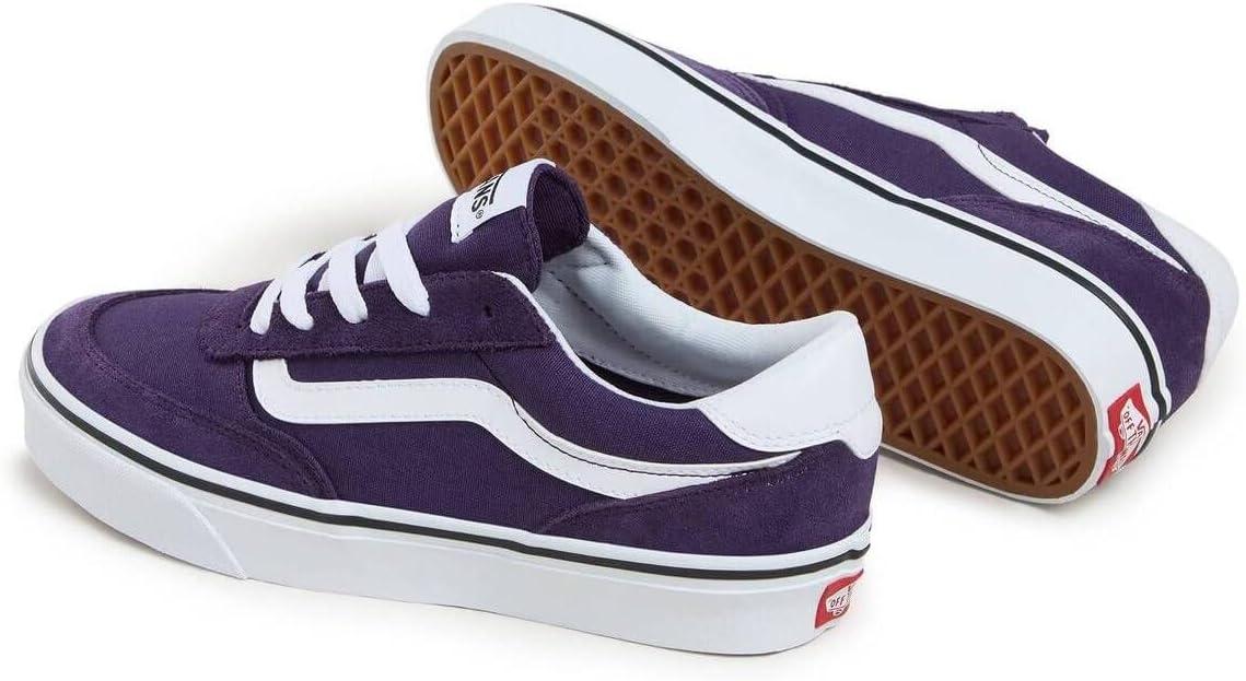 imageVans Womens Brooklyn Ls Shoe Lowtop Sneakers for Everyday Wear Walking Work amp FashionSuedeCanvas Gothic Grape