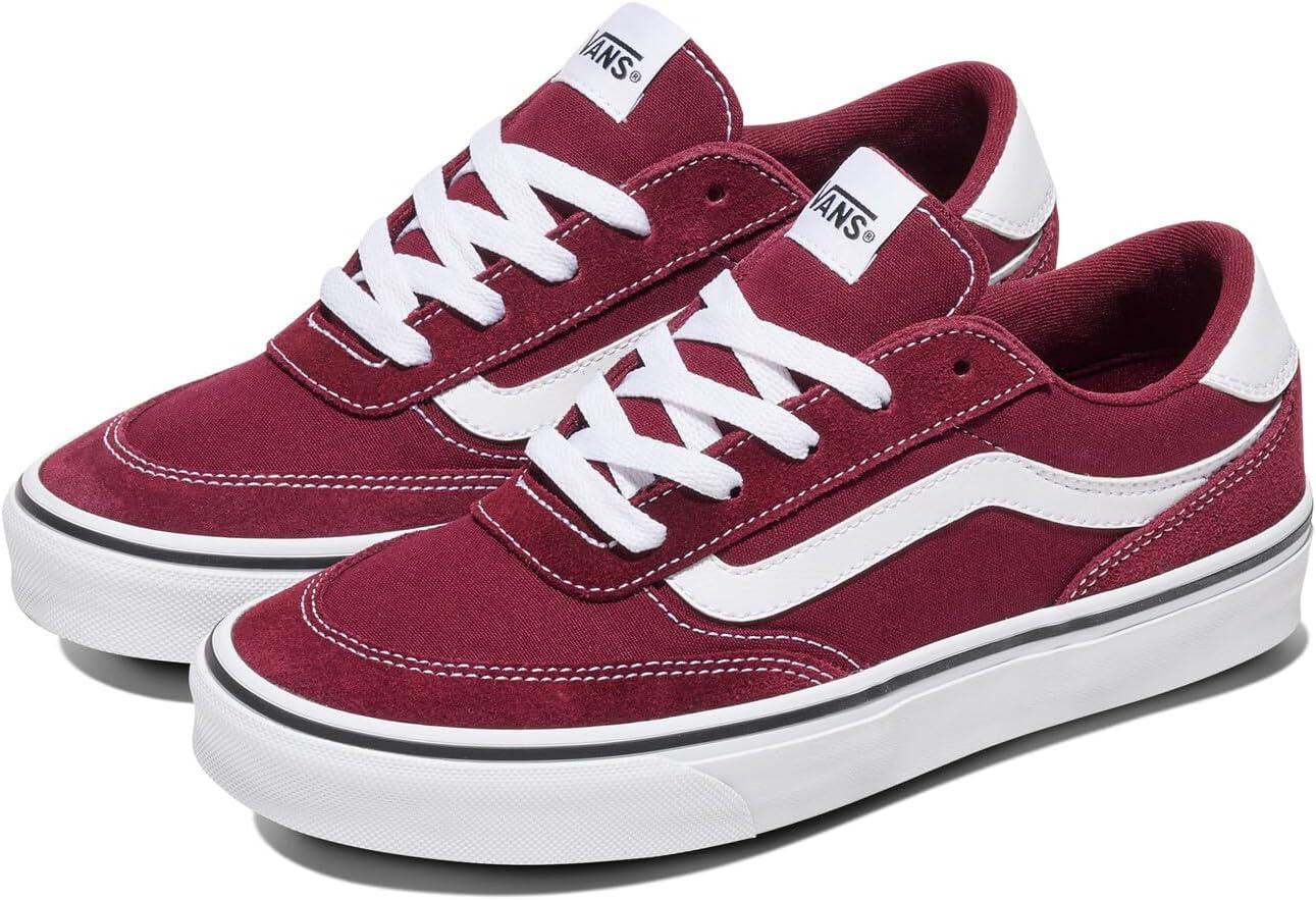 imageVans Womens Brooklyn Ls Shoe Lowtop Sneakers for Everyday Wear Walking Work amp FashionSuedeCanvas Port Royale