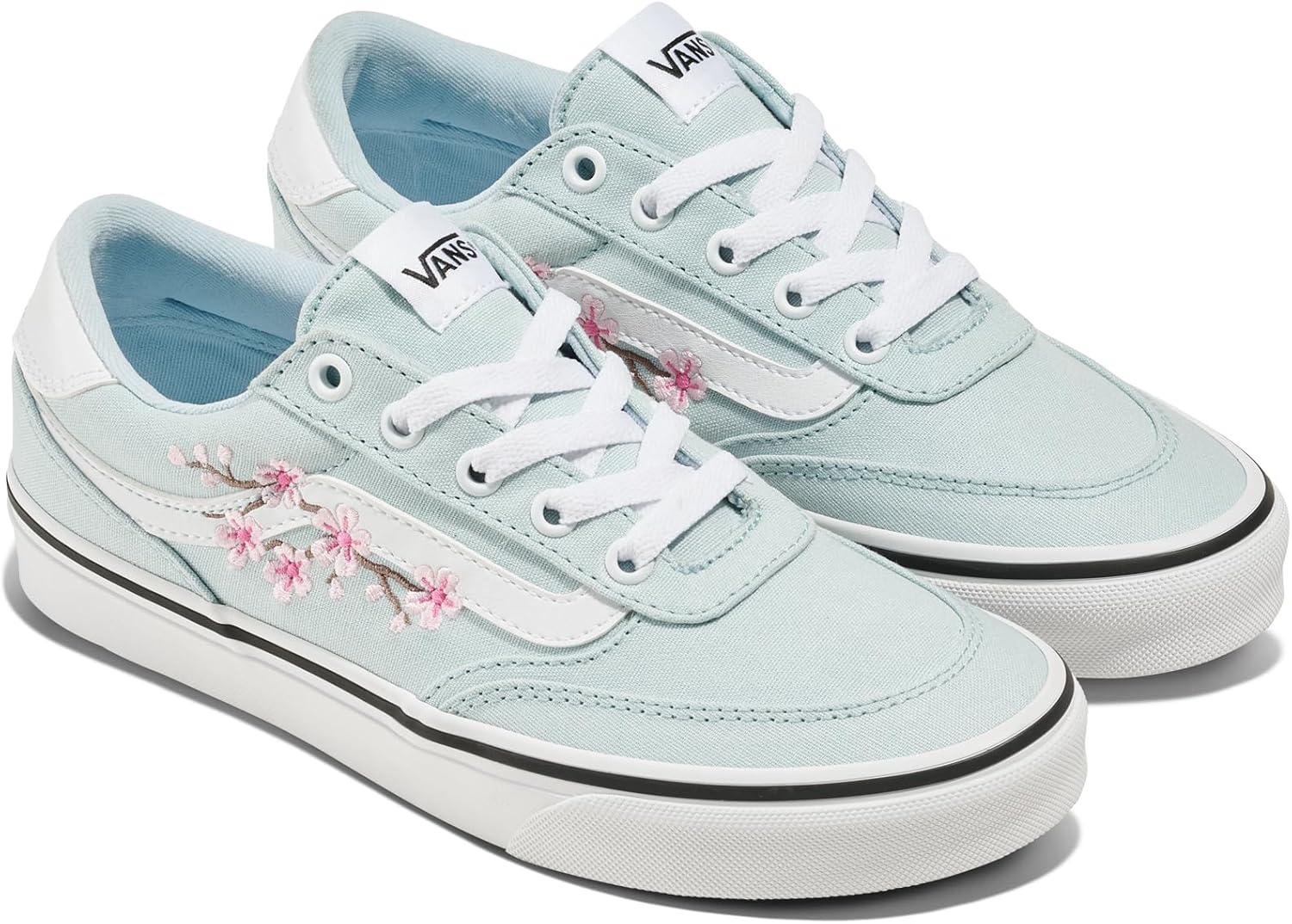 imageVans Womens Brooklyn Ls Shoe Lowtop Sneakers for Everyday Wear Walking Work amp FashionVariety Embroidery Dawn Mist