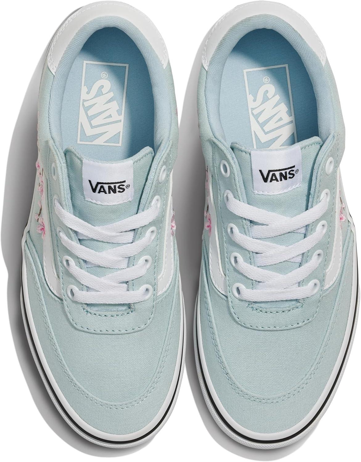 imageVans Womens Brooklyn Ls Shoe Lowtop Sneakers for Everyday Wear Walking Work amp FashionVariety Embroidery Dawn Mist